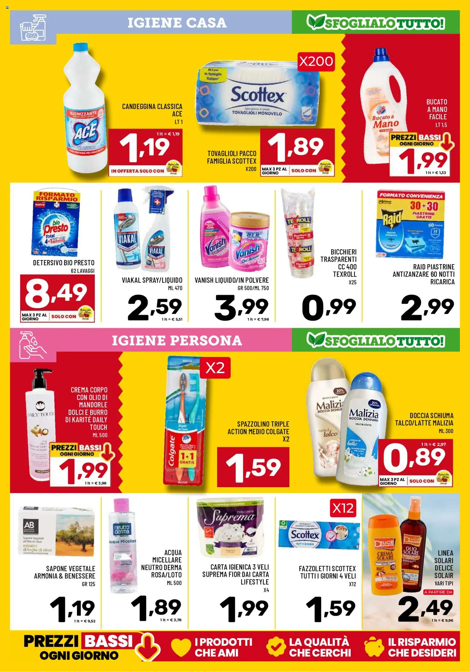 Volantino Il Centesimo del 16.06.2026 | Pagina: 13 | Prodotti: Sapone, Candeggina, Acqua, Doccia
