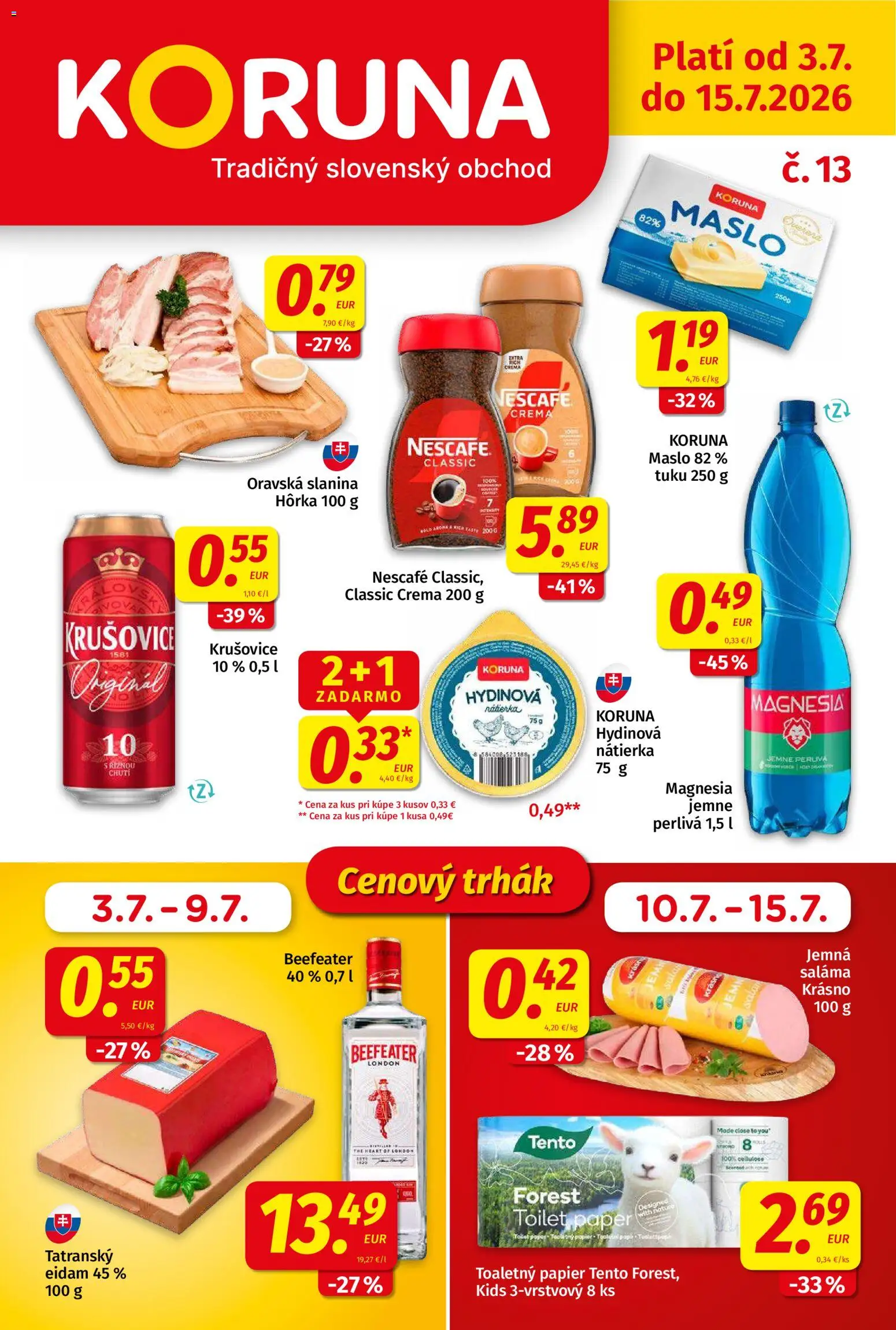 Nové Koruna akcie – leták je platný od 03.07.2026 | Strana: 1