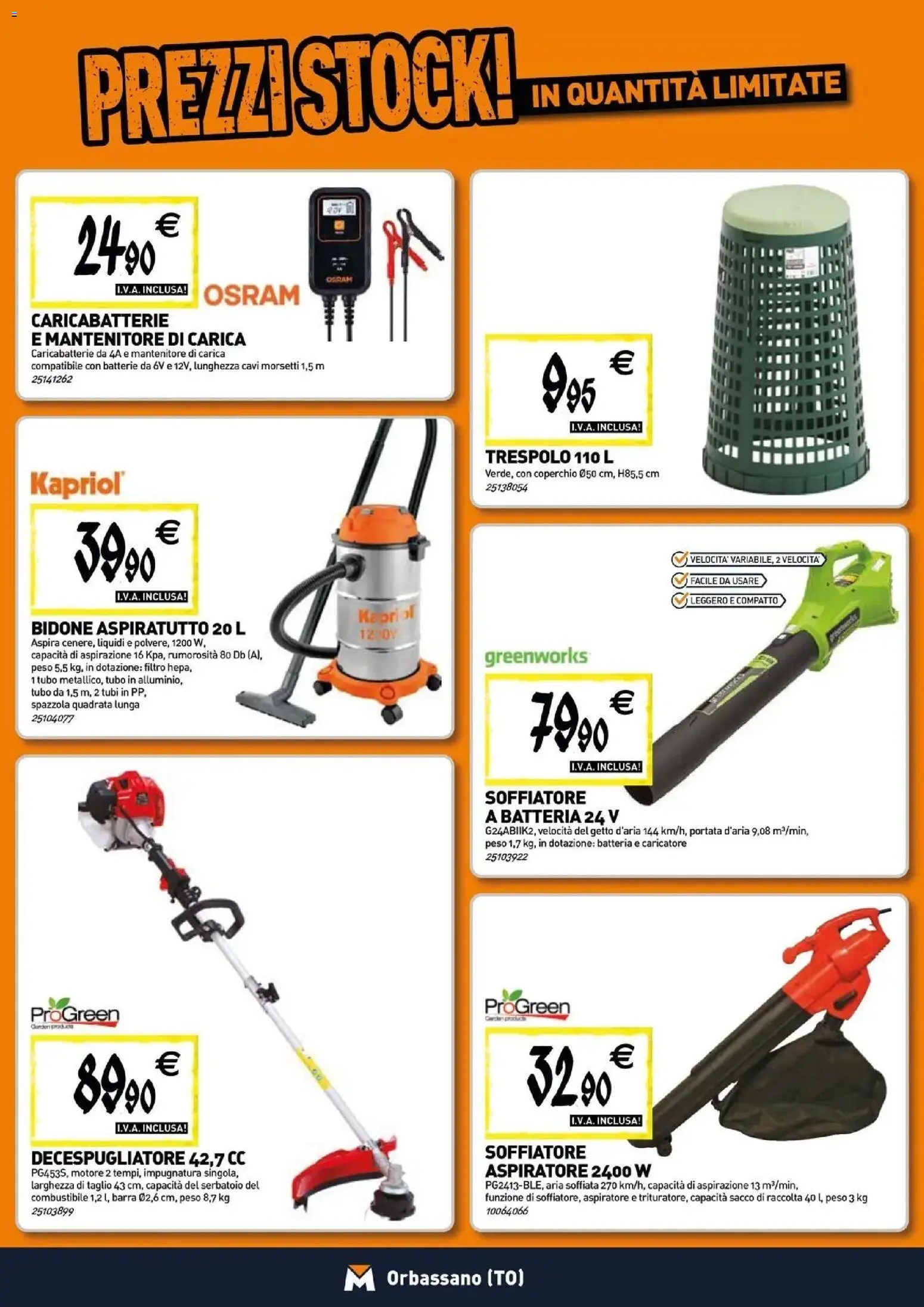 Nuovo TECNOMAT catalogo Orbassano dal 27/08/2026 > offerte anteprima 🛍️ | Pagina: 17 | Prodotti: Taglio, Tubo, Batteria, Caricabatterie