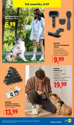 Pogląd oferty "Lidl Katalog" - ważna od 06.07.2026 | Strona: 47 | Produkty: Piersi, Szelki dla psa, Szczotka, Grzebień