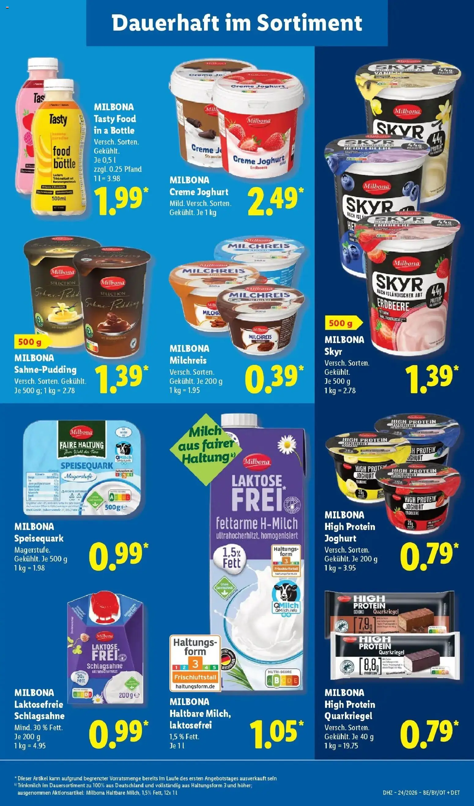 Lidl Prospekt Senftenberg – gültig ab 08.06.2026 | Seite: 31 | Produkte: Schlagsahne, Joghurt, Creme, Speisequark