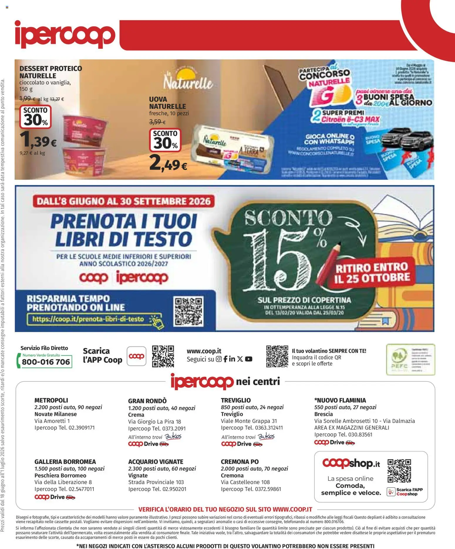 Volantino Ipercoop del 18.06.2026 | Pagina: 42 | Prodotti: Crema, Uova, Tè, Data