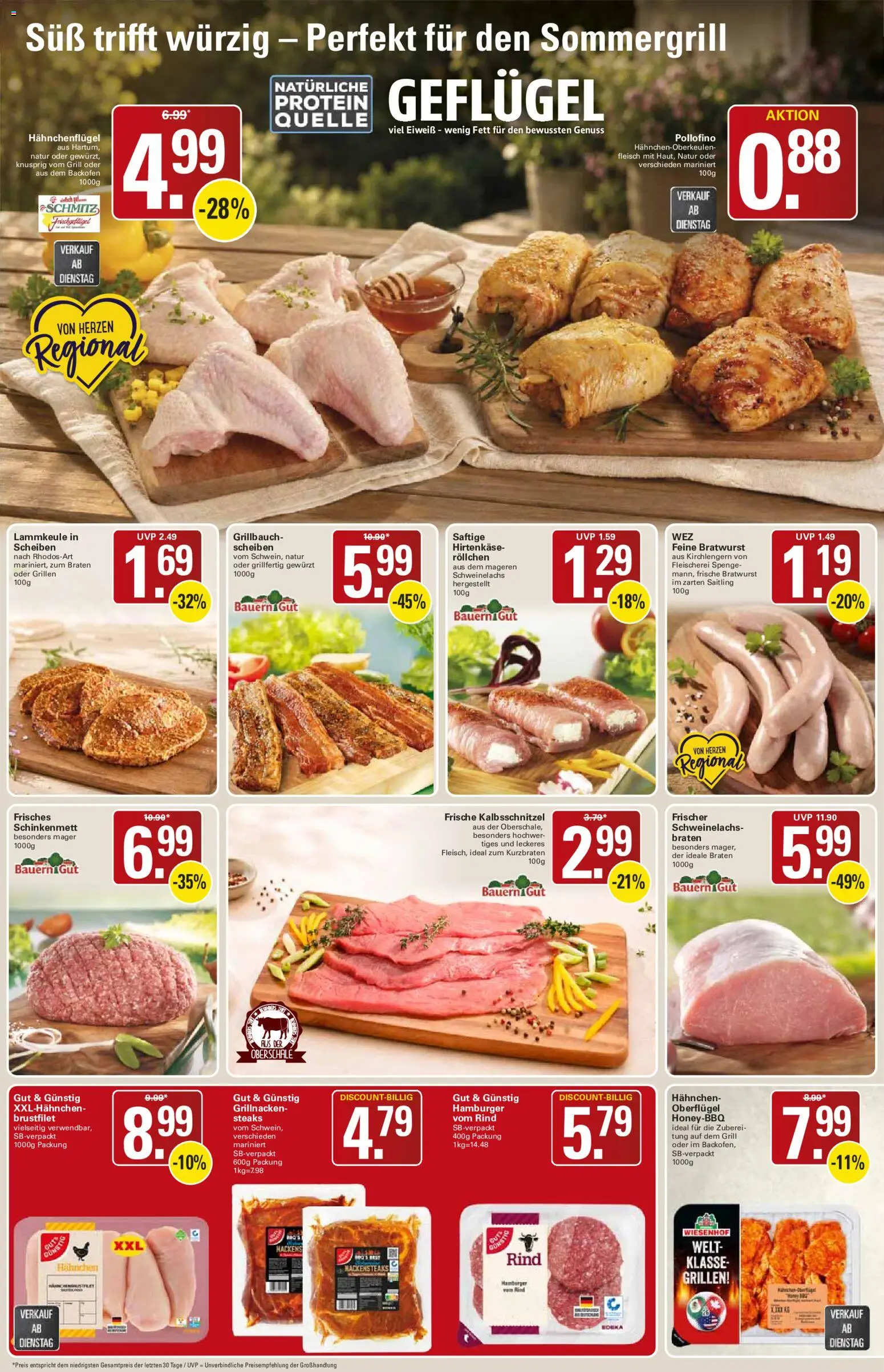 WEZ Prospekt – gültig ab 27.07.2026 | Seite: 6 | Produkte: Lammkeule, Grill, Backofen, Fleisch