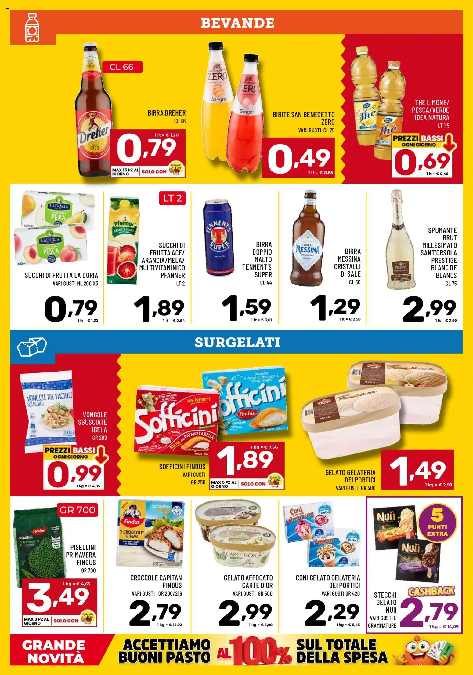 Volantino Il Centesimo del 21/08/2026 | Pagina: 10 | Prodotti: Tennent's, Gelato, Frutta, Pesca