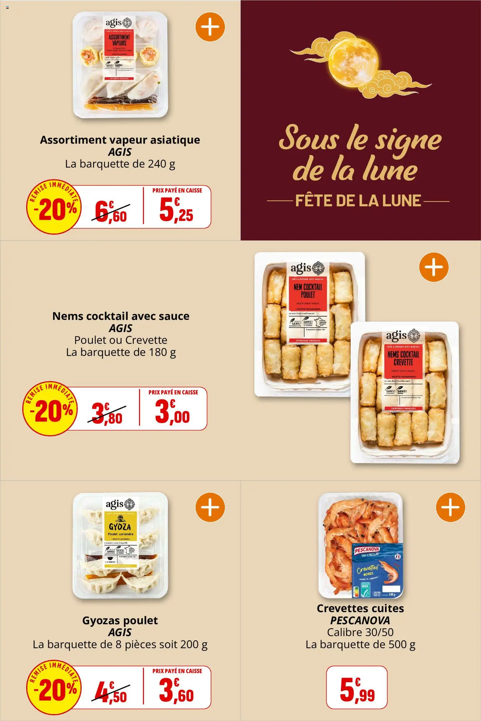 {H1} | Page: 5 | Produits: Gyoza, Crevette, Poulet, Coriandre