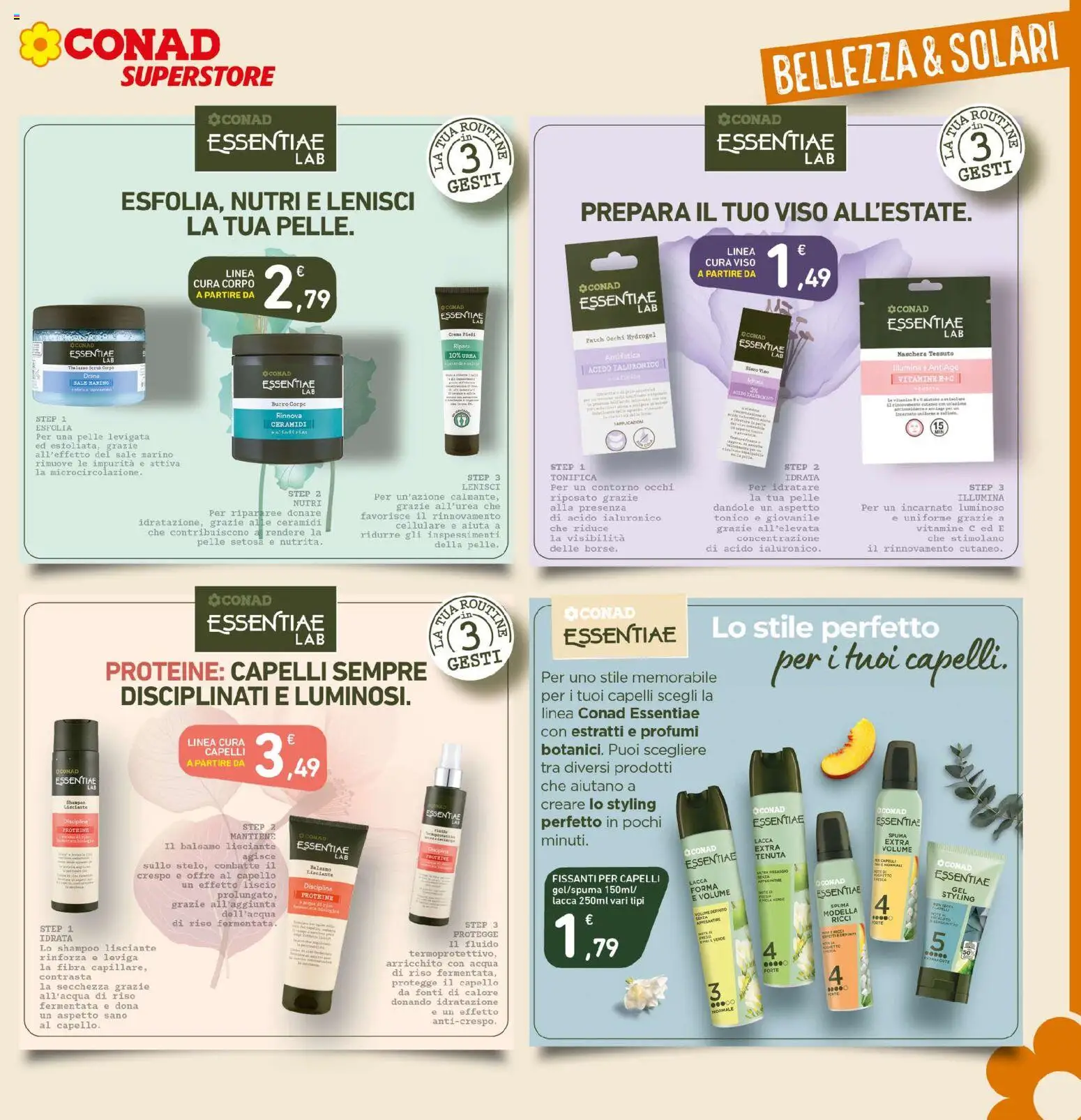 Volantino Conad del 04.06.2026 | Pagina: 25 | Prodotti: Shampoo, Balsamo, Acqua, Sale