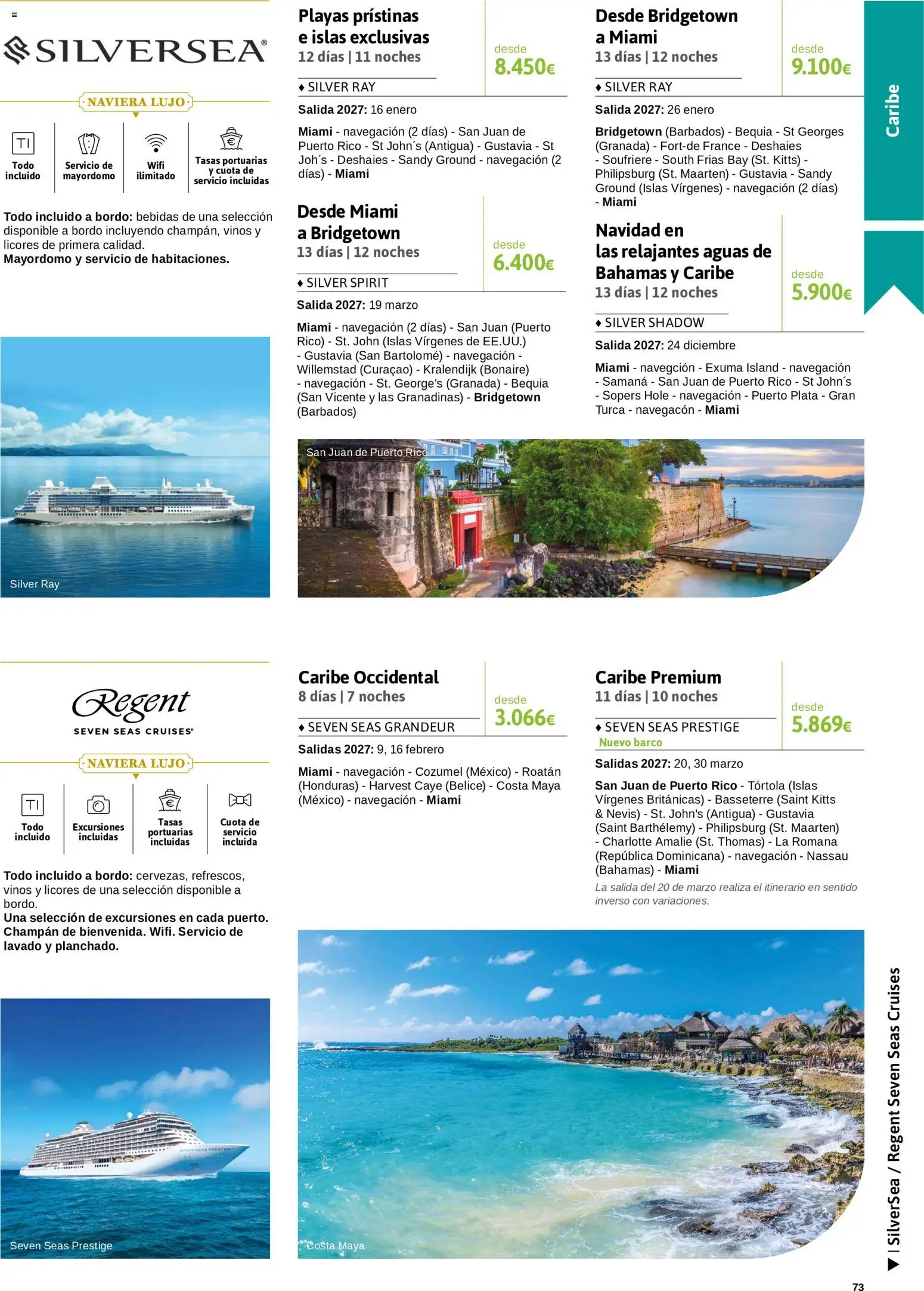 Viajes El Corte Inglés Crucero fantástico │ válido desde el 14/09/2026 | Página: 73 | Productos: Granada, Bebidas, Champán, Navegación