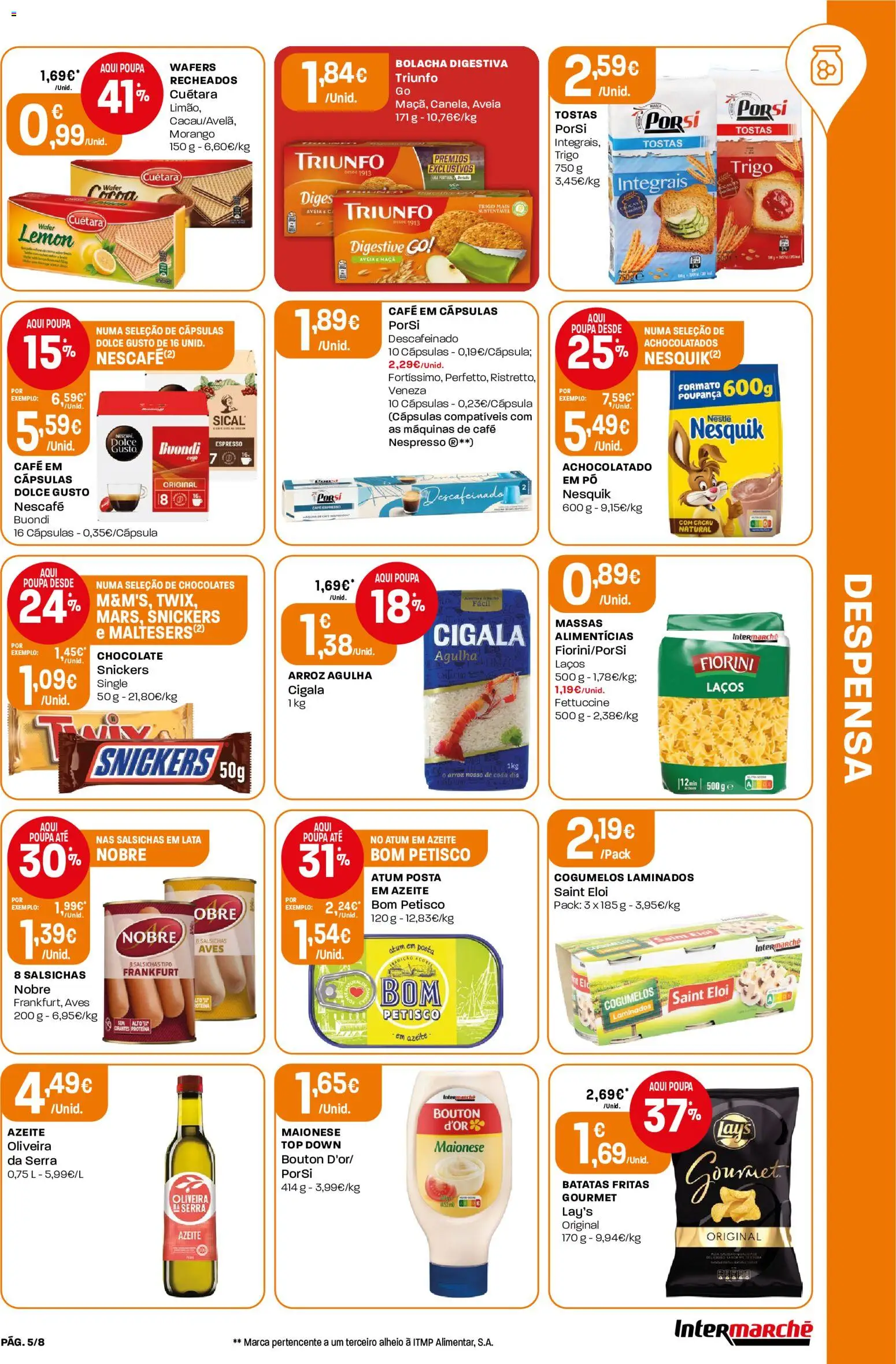 Intermarché Folheto Mini │ válido de 16/07/2026 | Página: 5 | Produtos: Pó, Chocolates, Maça, Maionese