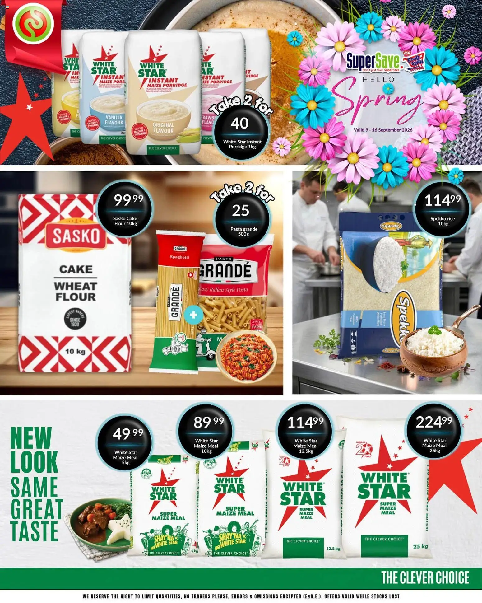 New Super Save catalogue – valid from 09/09/2026 | Page: 10 | Products: Cake, Flour, Vanilla, Rice
