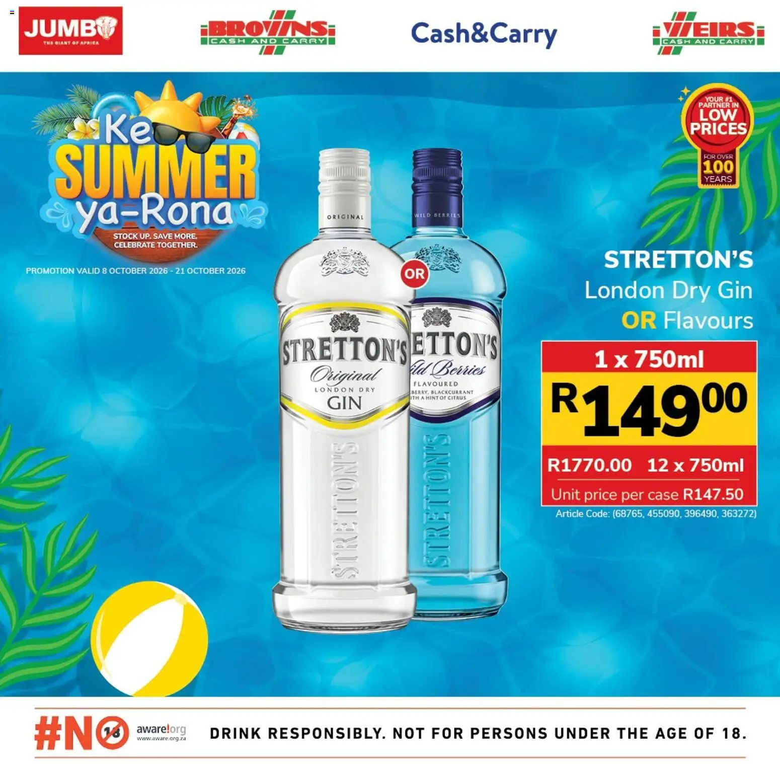 New Jumbo catalogue – valid from 08/10/2026 | Page: 8 | Products: Case, Gin, Stock