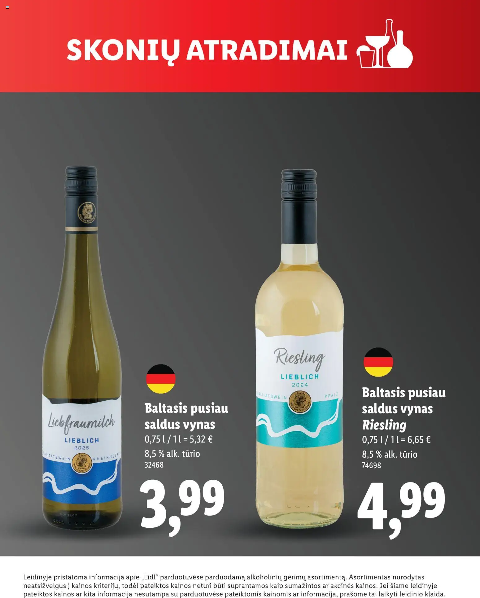 LIDL akcijos nuo 2025.12.05 | Puslapis: 15 | Prekių: Vynas