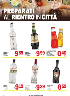 Anteprima del volantino Metro volantino valido a partire dal 10/09/2026 | Pagina: 8 | Prodotti: Baileys, Arancia, Amaro, Aperitivo