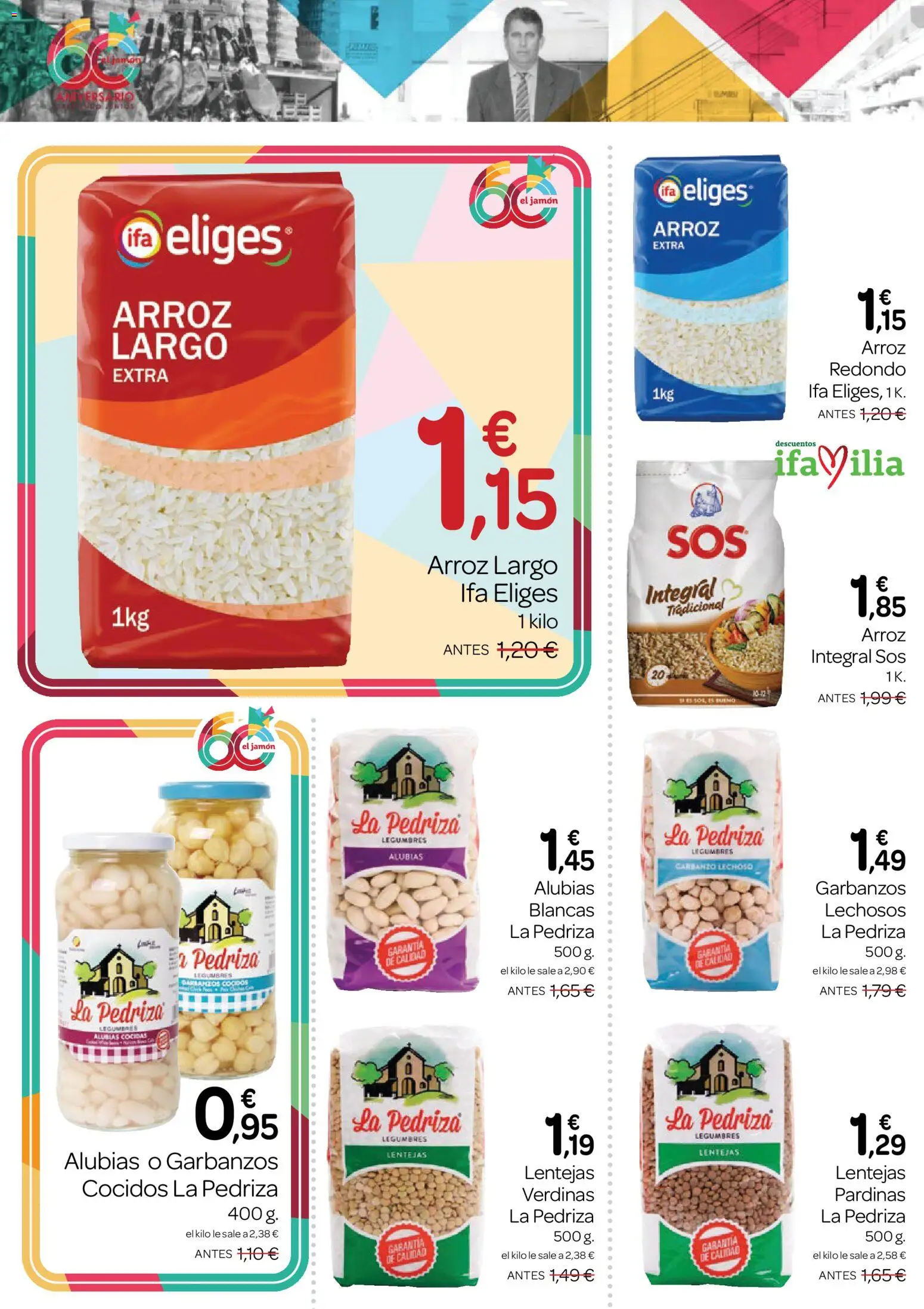 Supermercados El Jamón folleto │ válido desde el 27/08/2026 | Página: 14 | Productos: Arroz, Lentejas, Legumbres, Arroz integral