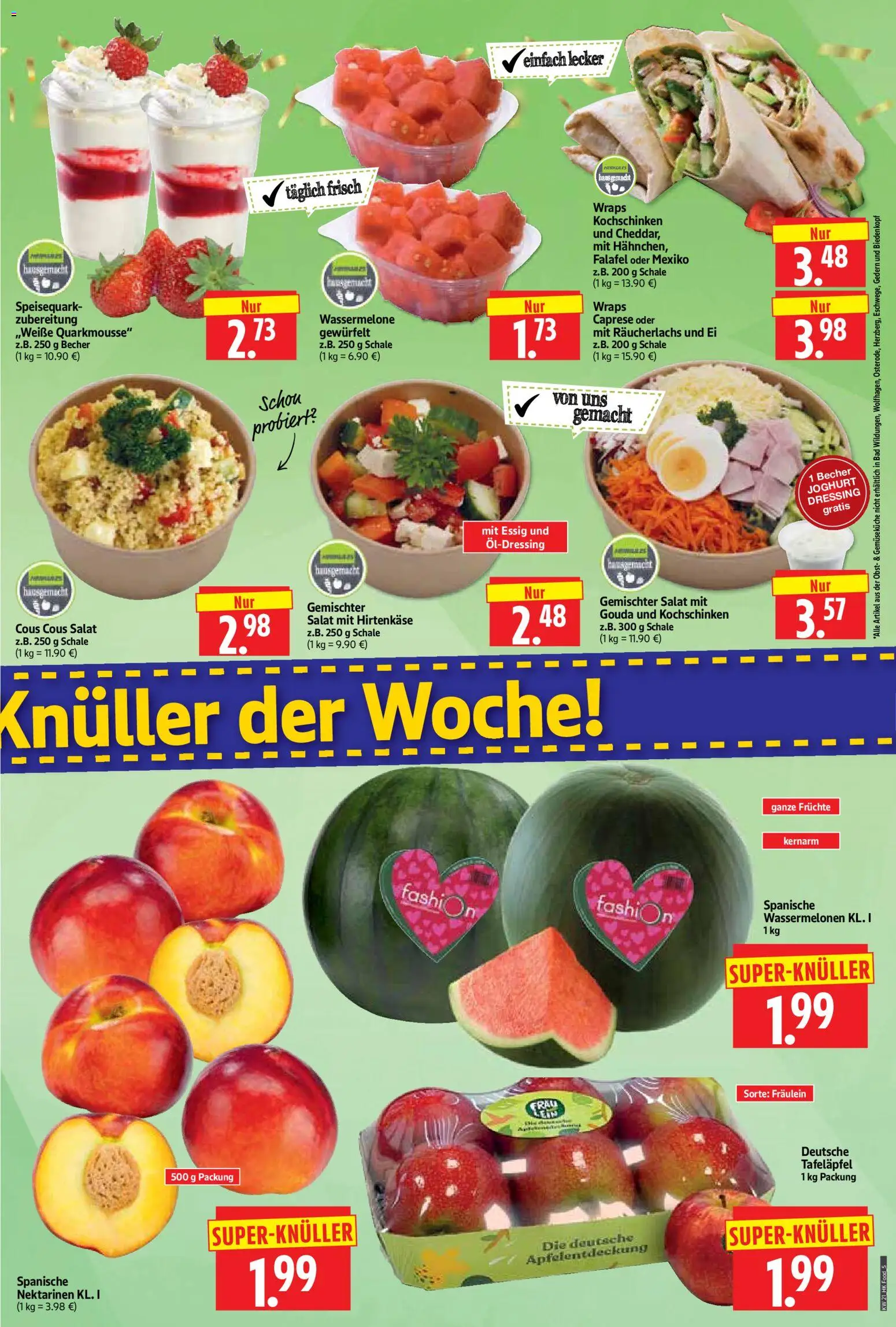 HERKULES Prospekt 	 – gültig ab 18.05.2026 | Seite: 5 | Produkte: Nektarinen, Joghurt, Wassermelone, Salat