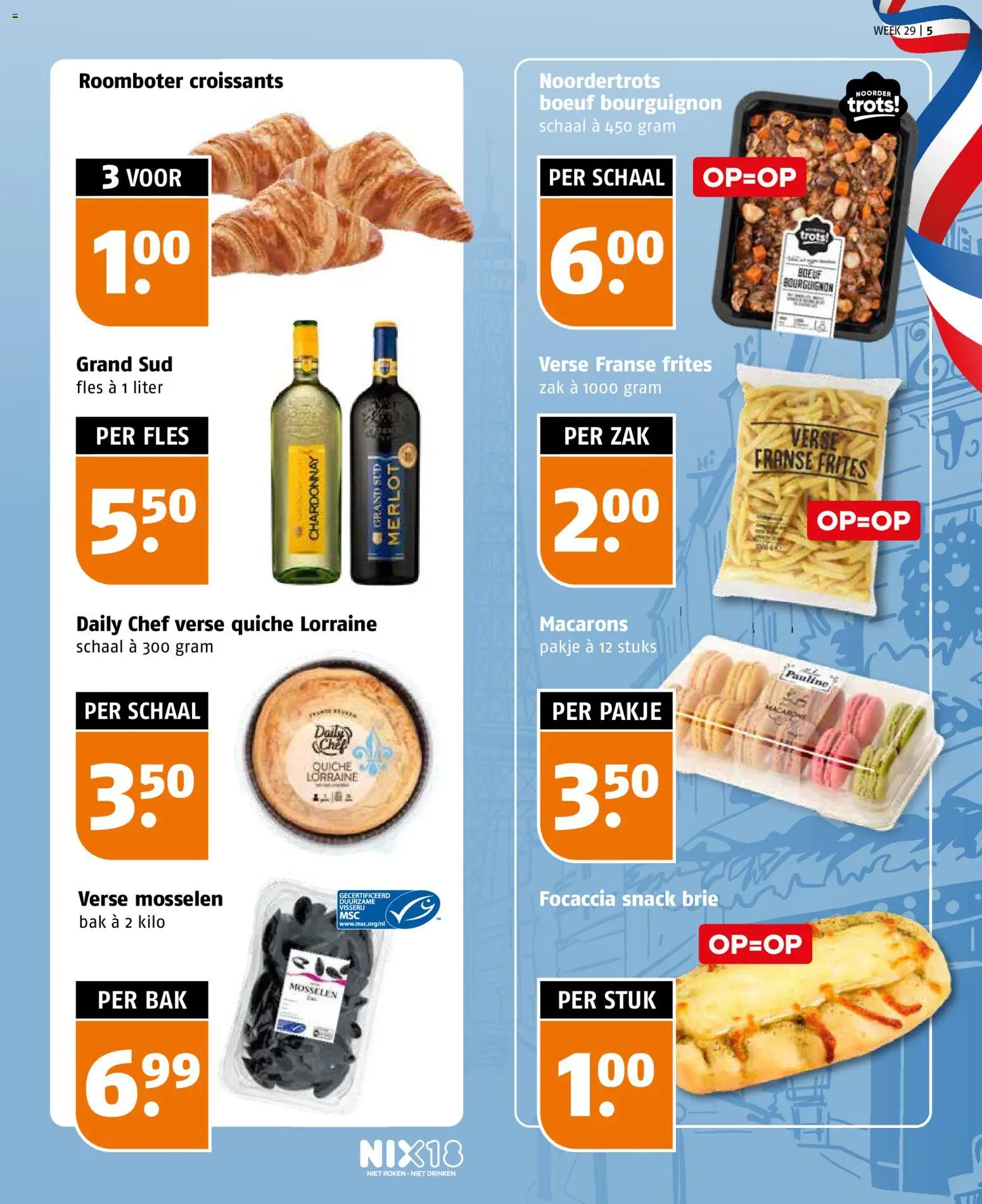 {H1} | Pagina: 5 | Producten: Schaal, Fles, Roomboter, Zak