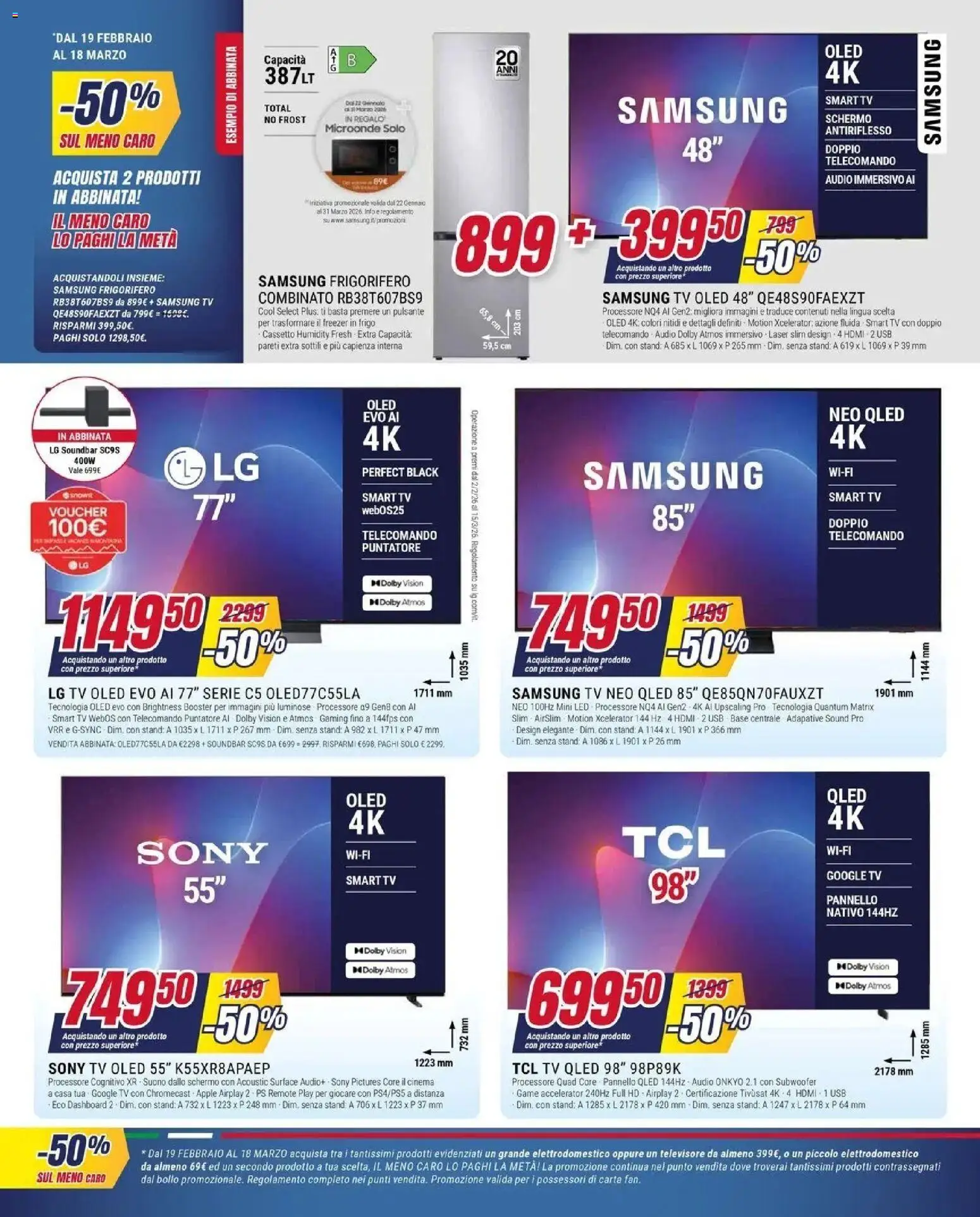 Volantino Trony del 04.03.2026 | Pagina: 15 | Prodotti: Soundbar, TV, Audio, USB
