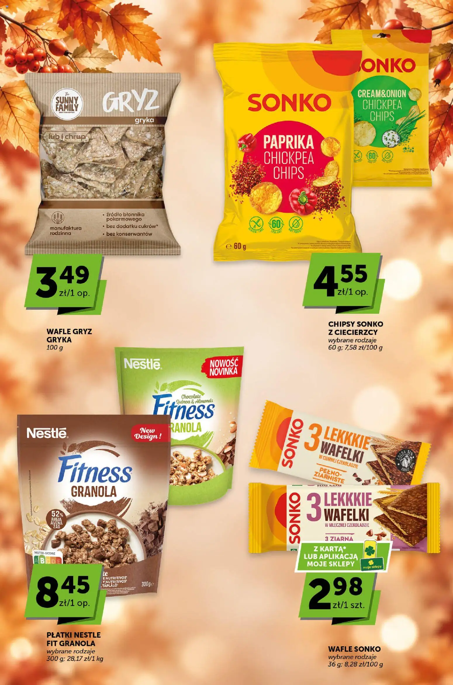 Groszek gazetka - Katalog od 22.10.2026 | Strona: 3 | Produkty: Chipsy, Wafle, Granola, Wafelki