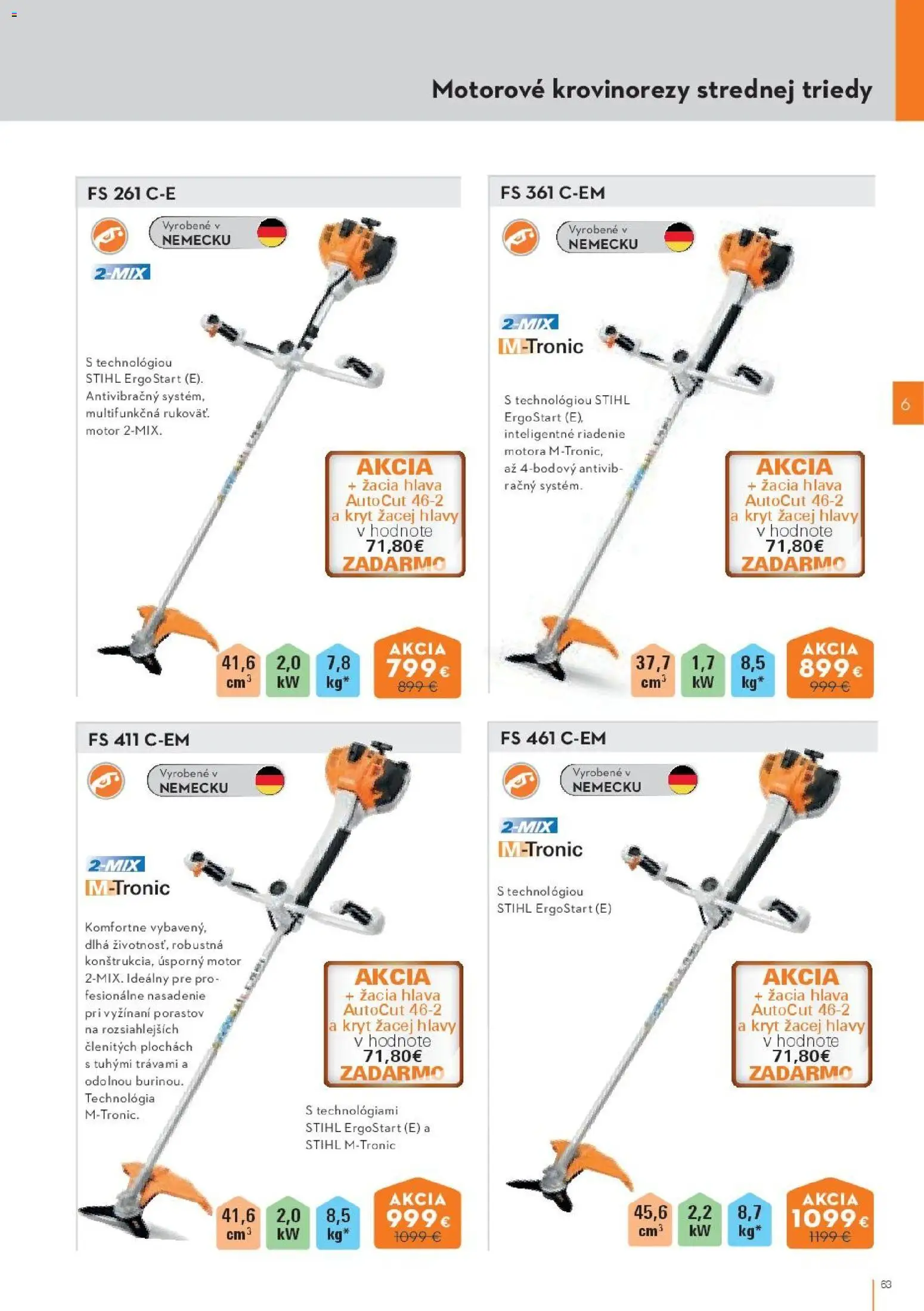Nové STIHL akcie – leták je platný od 19.08.2026 | Strana: 63