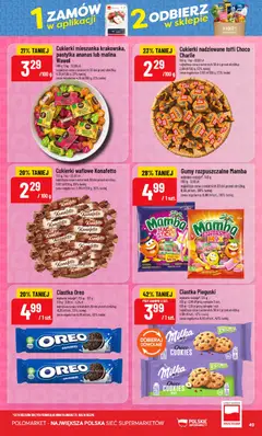Pogląd oferty "POLOmarket gazetka" - ważna od 16.09.2026 | Strona: 49 | Produkty: Malina, Gumy, Oreo, Milka