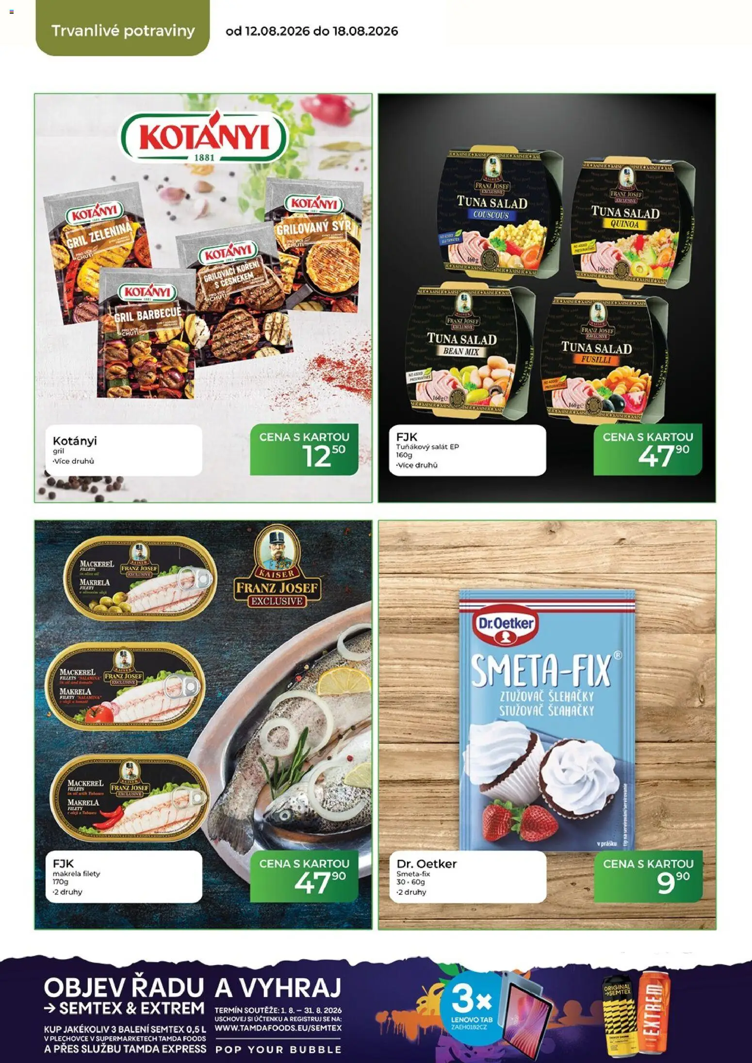 Tamda Foods leták od 12.08.2026 | Strana: 42 | Produkty: Sýr, Salát, Koření, Semtex