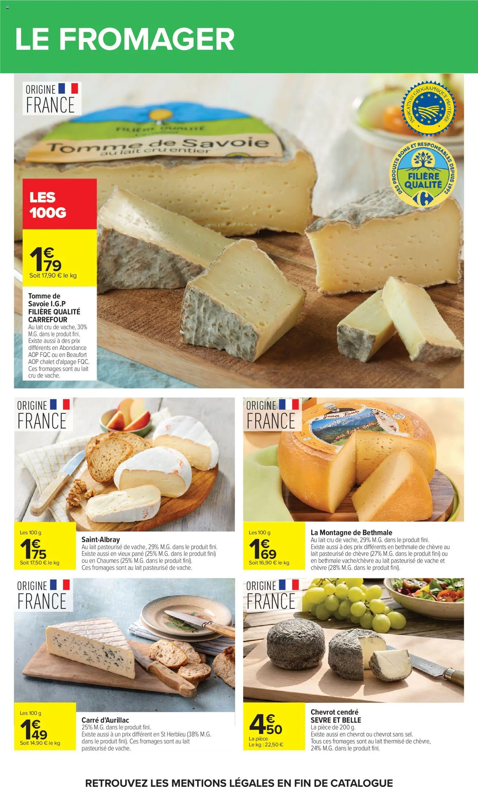 {H1} | Page: 26 | Produits: Beaufort, Sel, Lait
