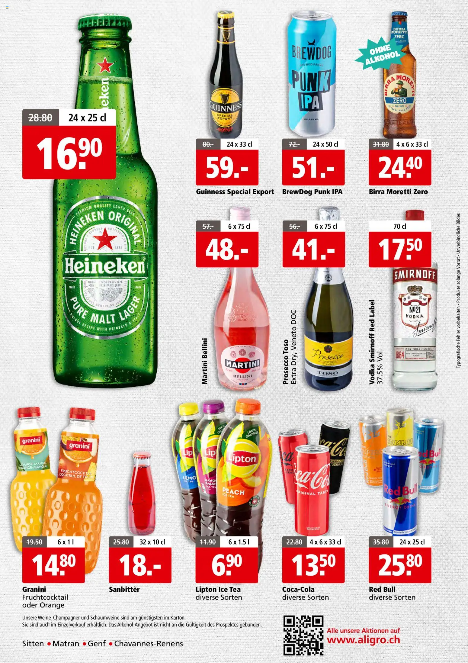 Aligro aktionen Business Chavannes, Matran, Genf, Sitten – gültig ab 13.07.2026 | Seite: 4 | Produkte: Red bull