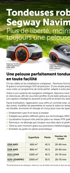 Aveve Guide du jardin - Voorbeeld van een folder van Aveve, geldig van 09/02/2026 | Pagina: 72 | Producten: Robot, La, Tondeuse
