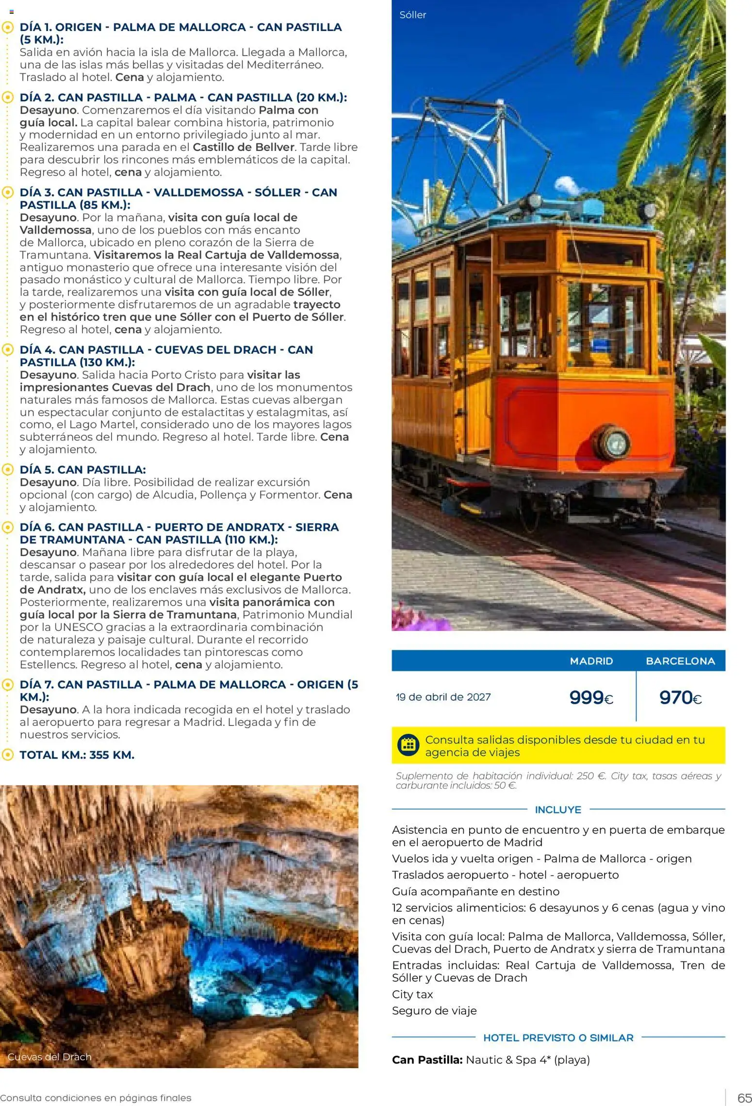 Viajes El Corte Inglés Club de Vacaciones otoño primavera │ válido desde el 01/09/2026 | Página: 65 | Productos: Vino, Agua