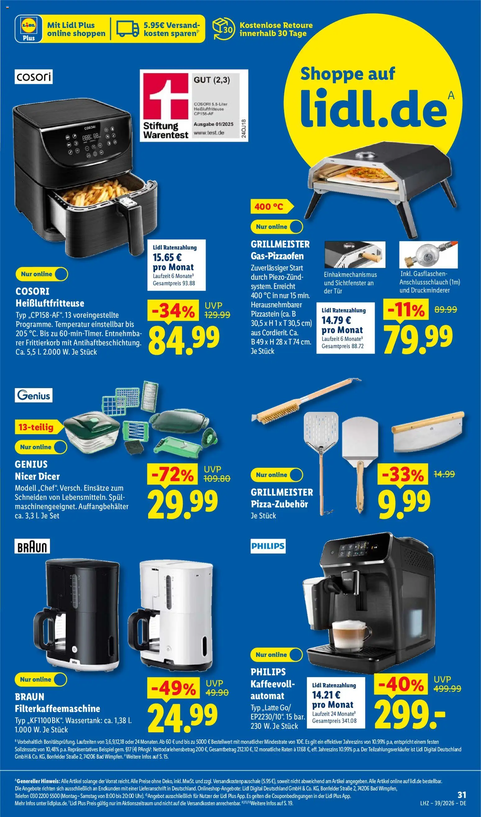 Lidl Německo leták od 21.09.2026 | Strana: 45 | Produkty: Nicer Dicer, Telefon