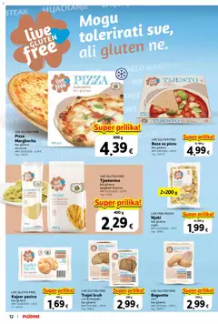 LIVE GLUTEN FREE Baguette, mini, bez glutena - Pregled kataloga iz trgovine Plodine, vrijedi od 22.10.2026 | Stranica: 12