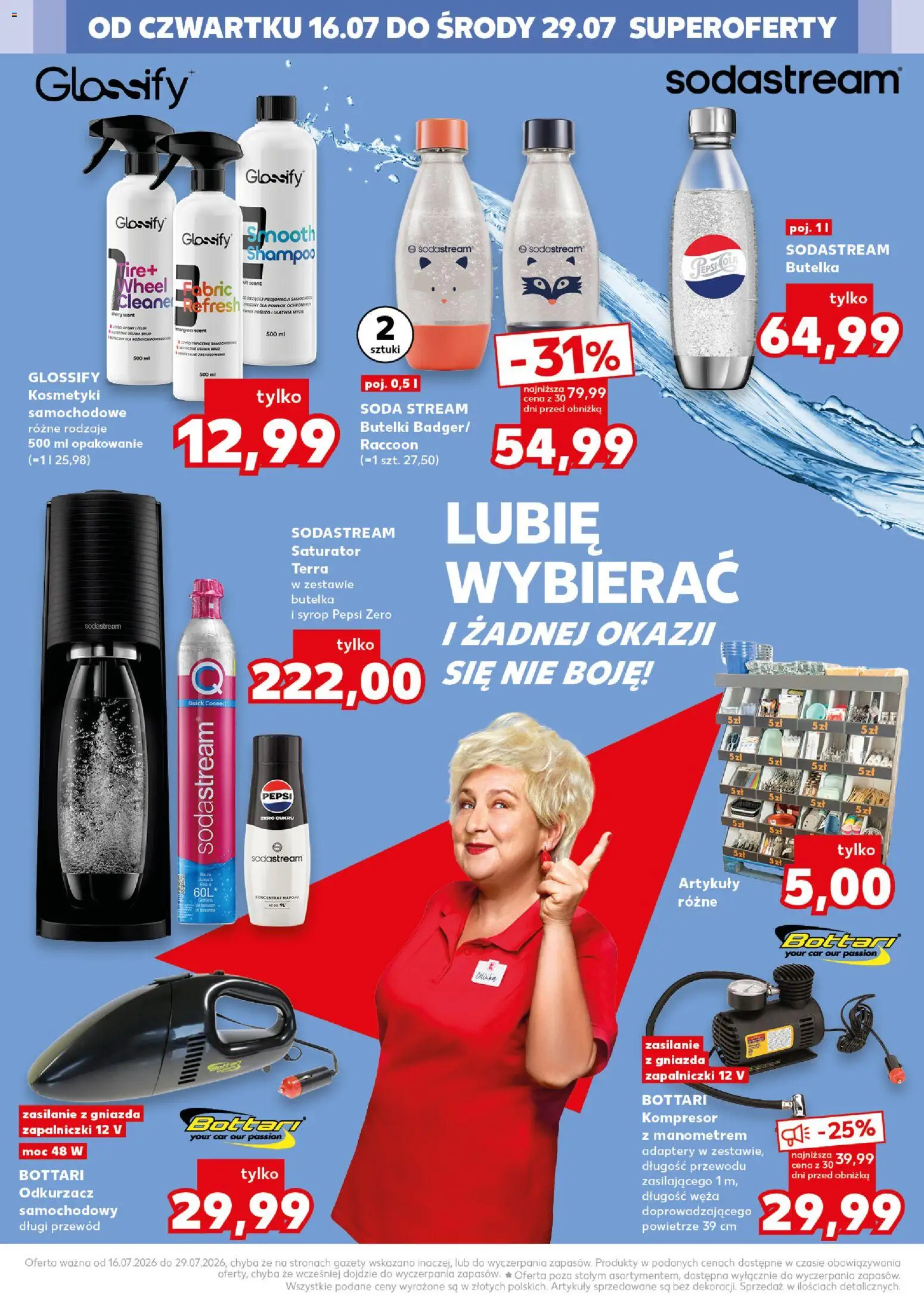Kaufland Polsko leták - Złap okazje od 16.07.2026 | Strana: 16 | Produkty: Pepsi, Pepsi Zero, Sodastream, Kompresor
