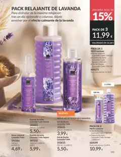 Vista previa Spray corporal Lavender Calm, 100 ml válido desde el 01/07/2026 | Página: 165
