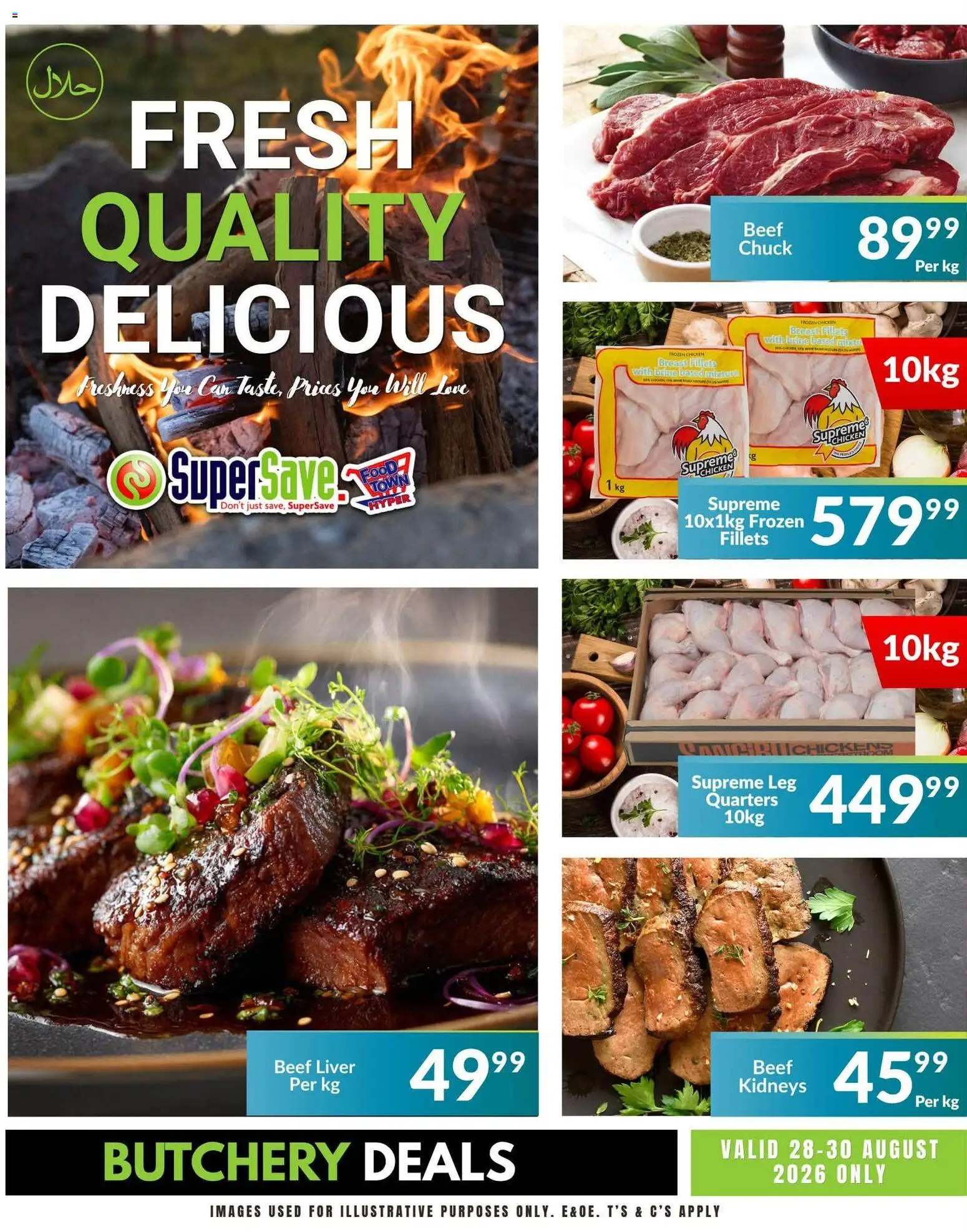 New Super Save catalogue – valid from 28/08/2026 | Page: 1 | Products: Liver, Frozen chicken, Chicken, Beef