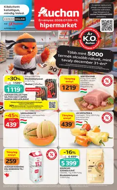 Auchan akciós újság - amely érvényes a következő dátumtól: 2026.07.09.