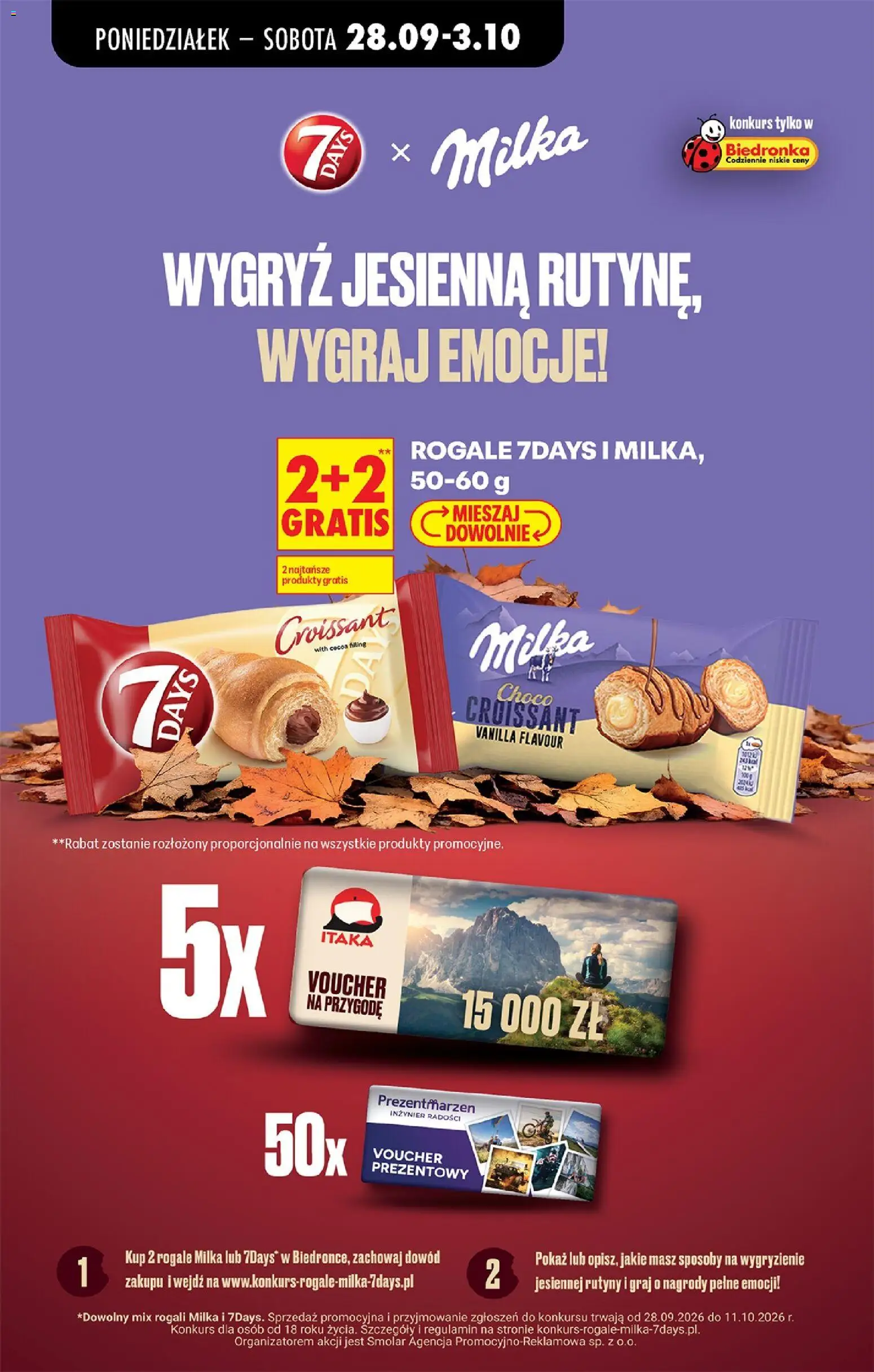 Biedronka Polsko leták - Codziennie niskie ceny od 28.09.2026 | Strana: 79 | Produkty: Milka, Croissant