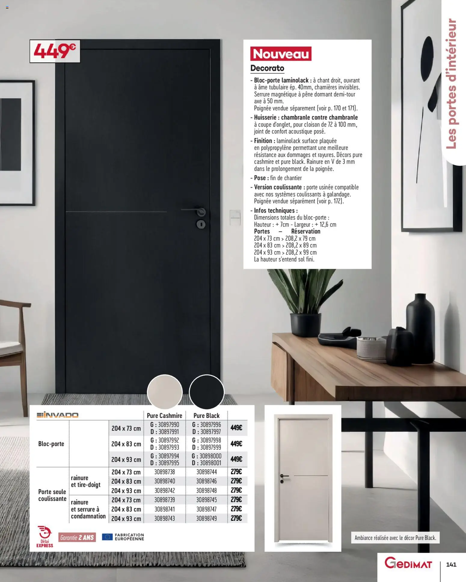 {H1} | Page: 141 | Produits: Porte, Portes