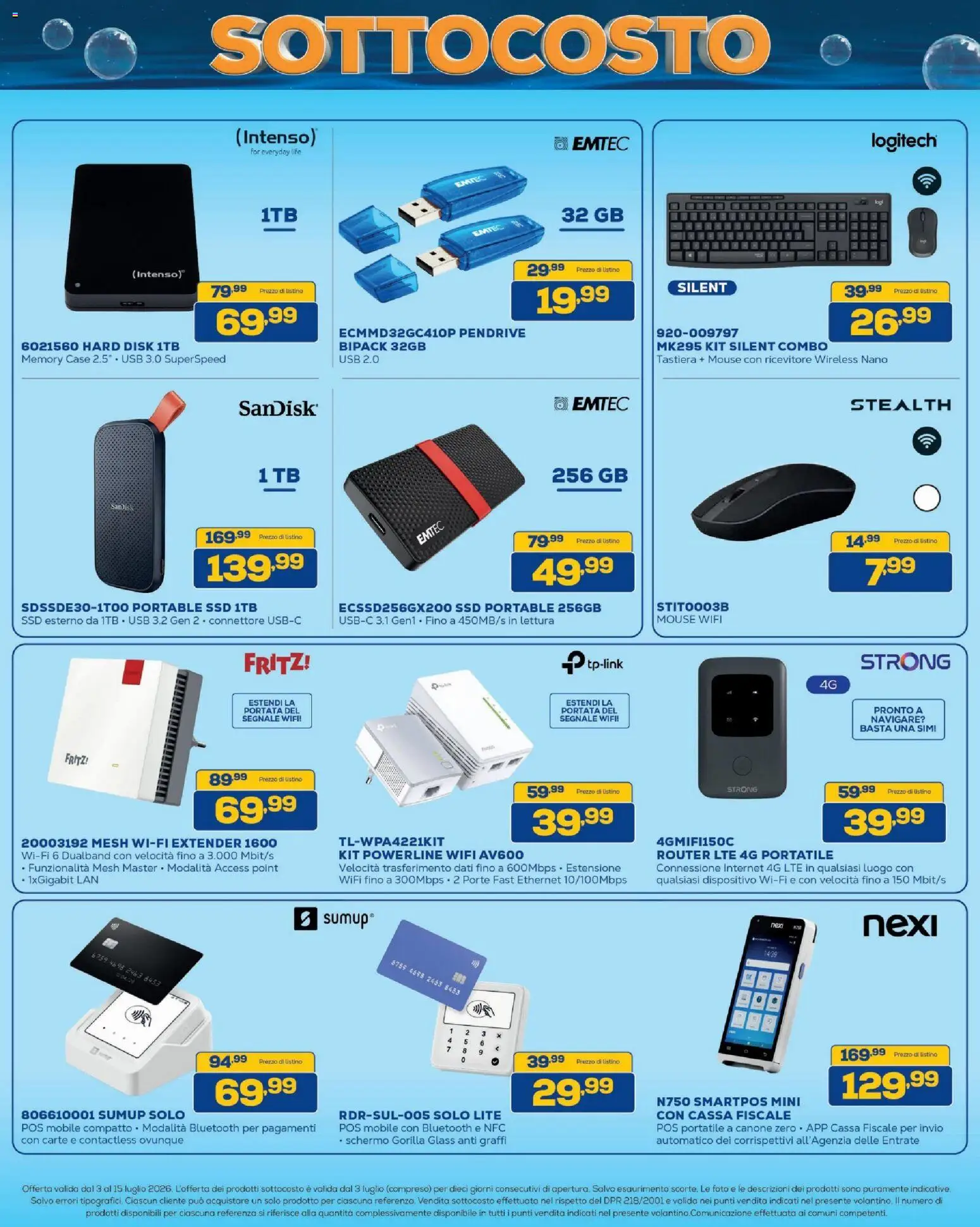 Volantino BRUNO del 03/07/2026 | Pagina: 19 | Prodotti: Router, Schermo, Mobile, Mouse