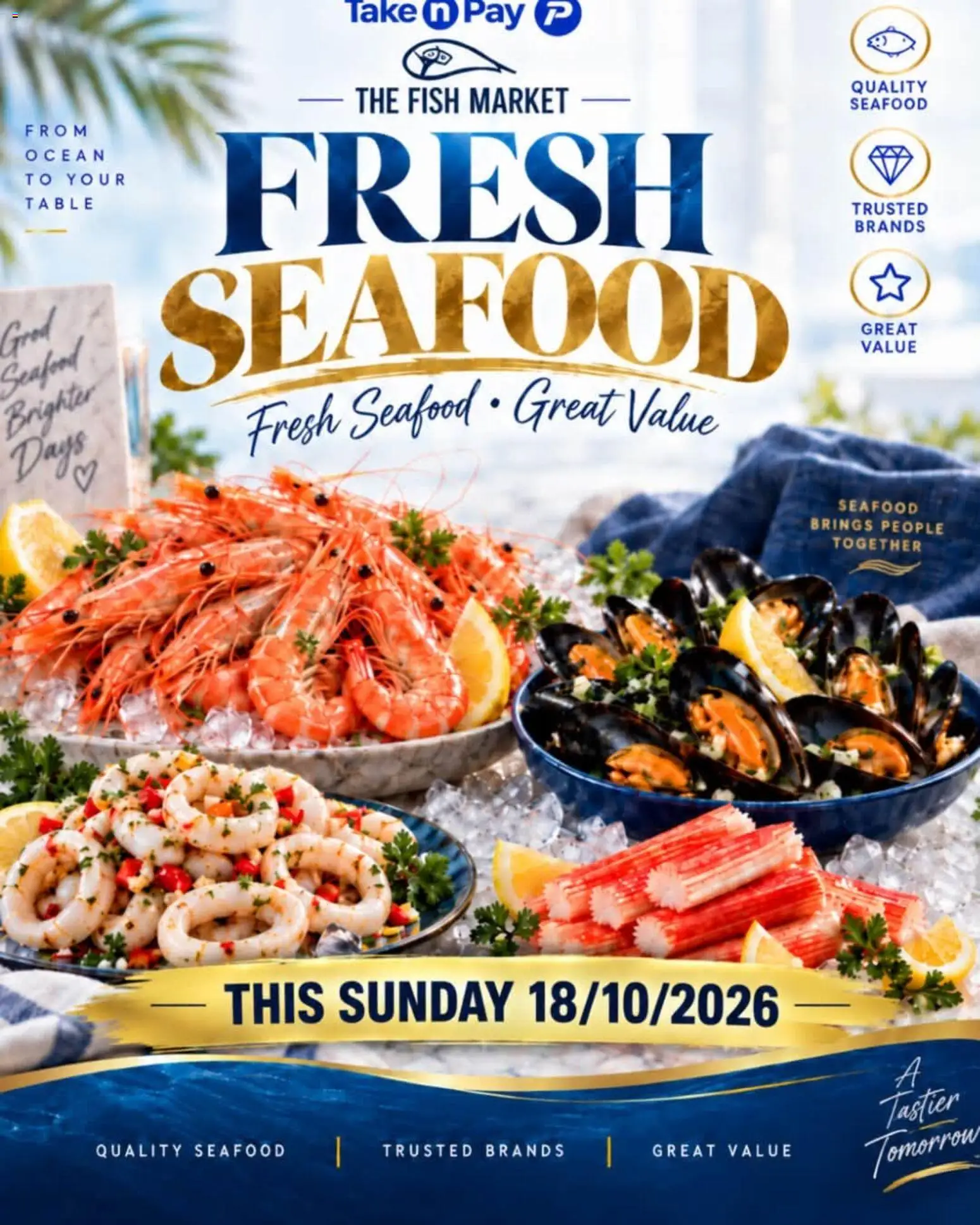 New Take n Pay catalogue – valid from 18/10/2026 | Page: 26 | Products: Table, Fish, Seafood