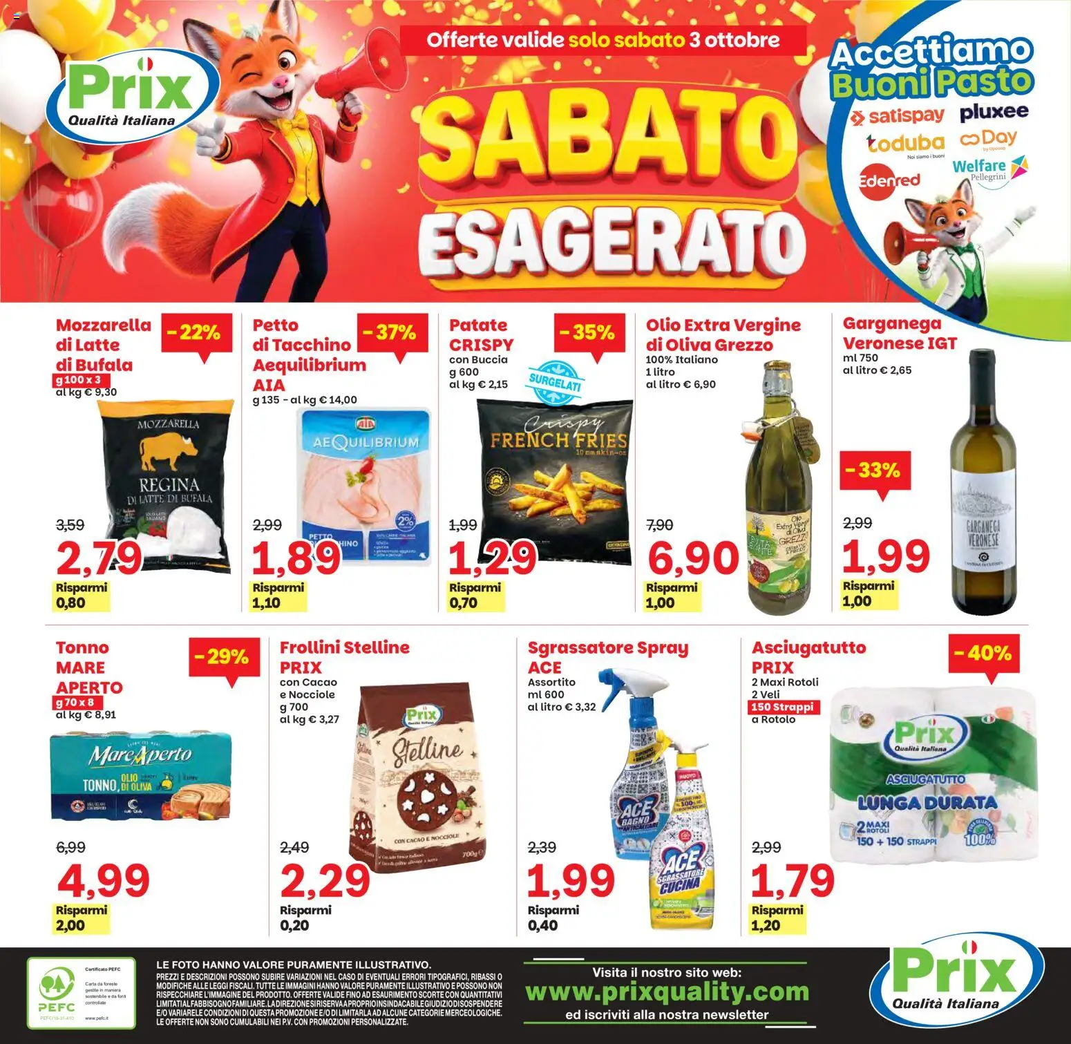 Volantino Prix del 25/09/2026 | Pagina: 24 | Prodotti: Sgrassatore, Olio, Tonno, Asciugatutto
