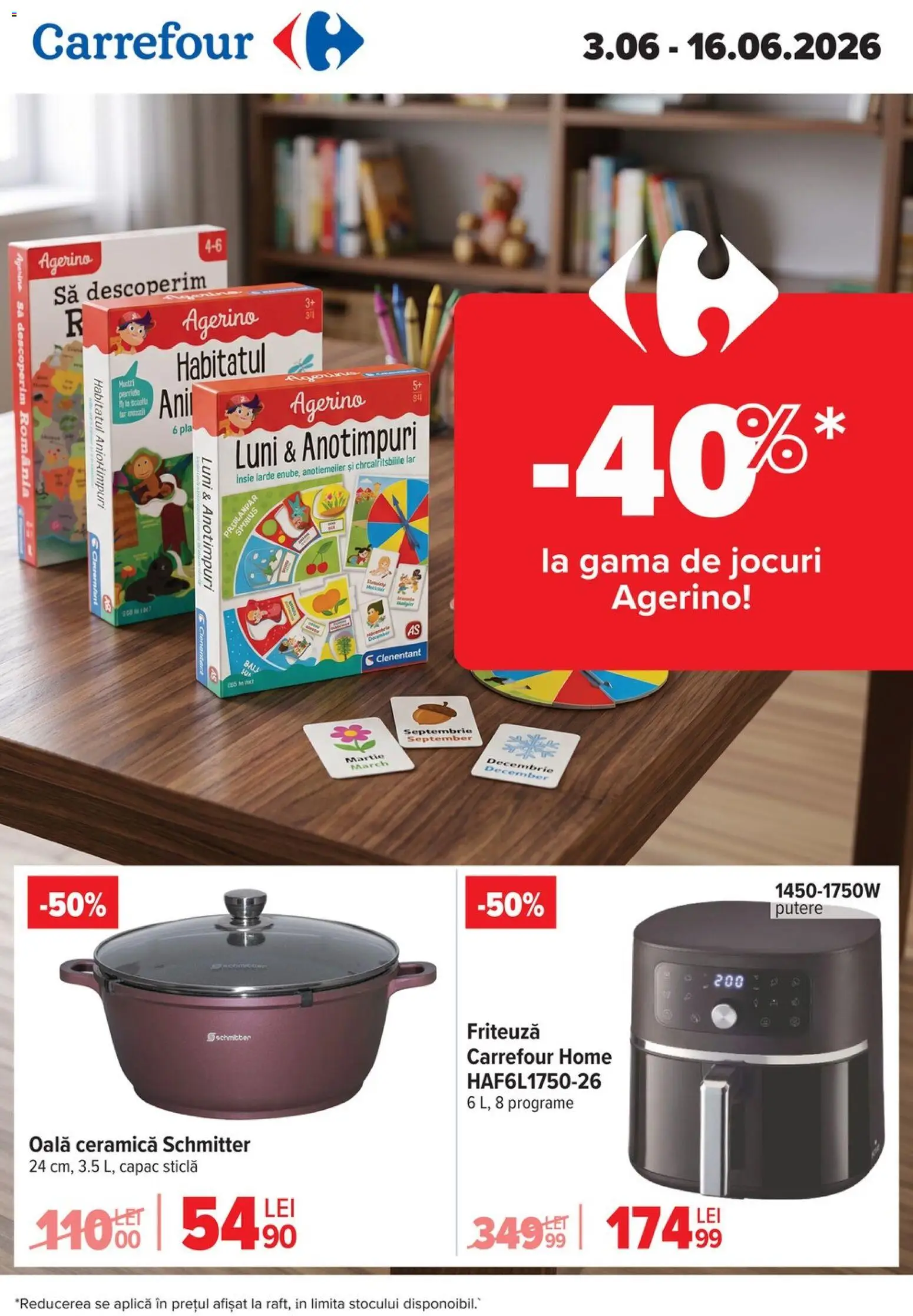 Noul catalog Carrefour – valabil de la 03.06.2026 | Pagină: 1 | Produse: Oală, Friteuză