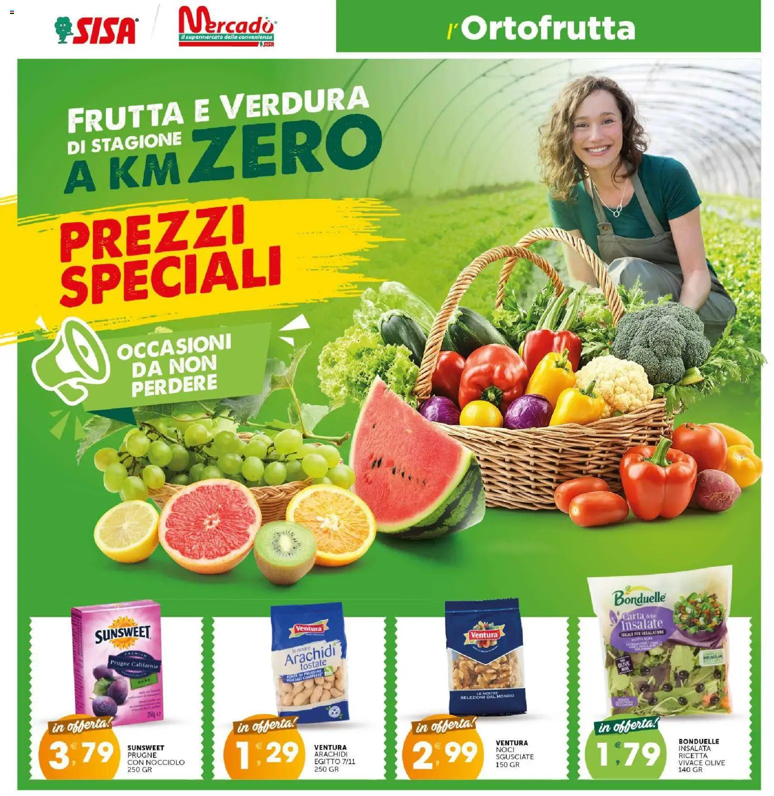 Volantino SISA del 15/10/2026 | Pagina: 2 | Prodotti: Prugne, Insalata, Frutta, Noci