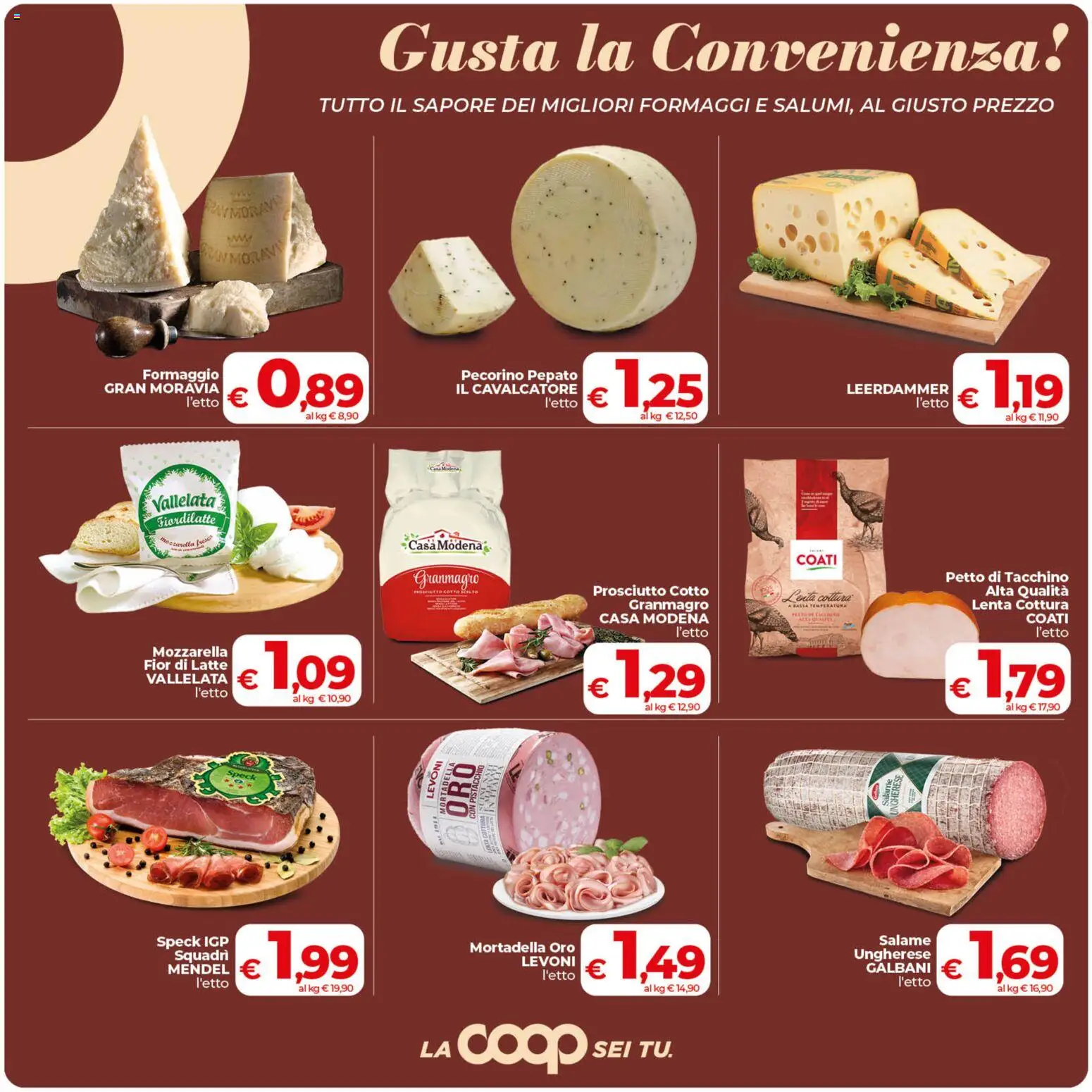 Volantino COOP del 29.05.2026 | Pagina: 7 | Prodotti: Latte, Formaggio, Prosciutto, Mortadella