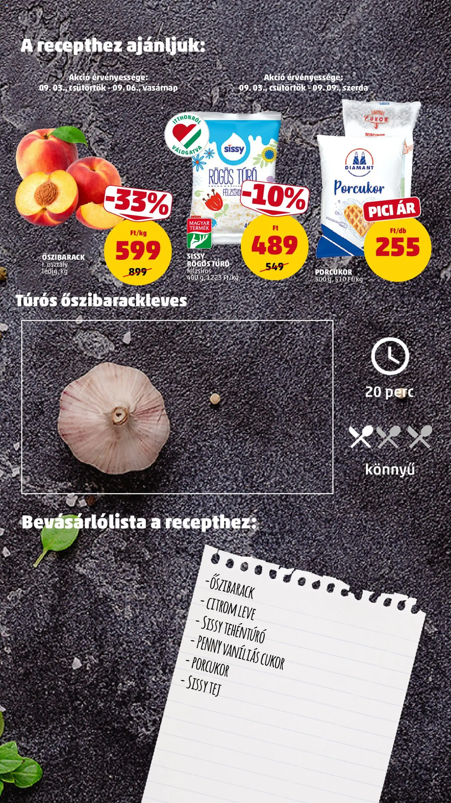 PENNY akciós ujság - amely érvényes a következő dátumtól: 2026.09.10. | Oldal: 15 | Termékek: Cottage cheese, Tehéntúró, Tej, Citrom