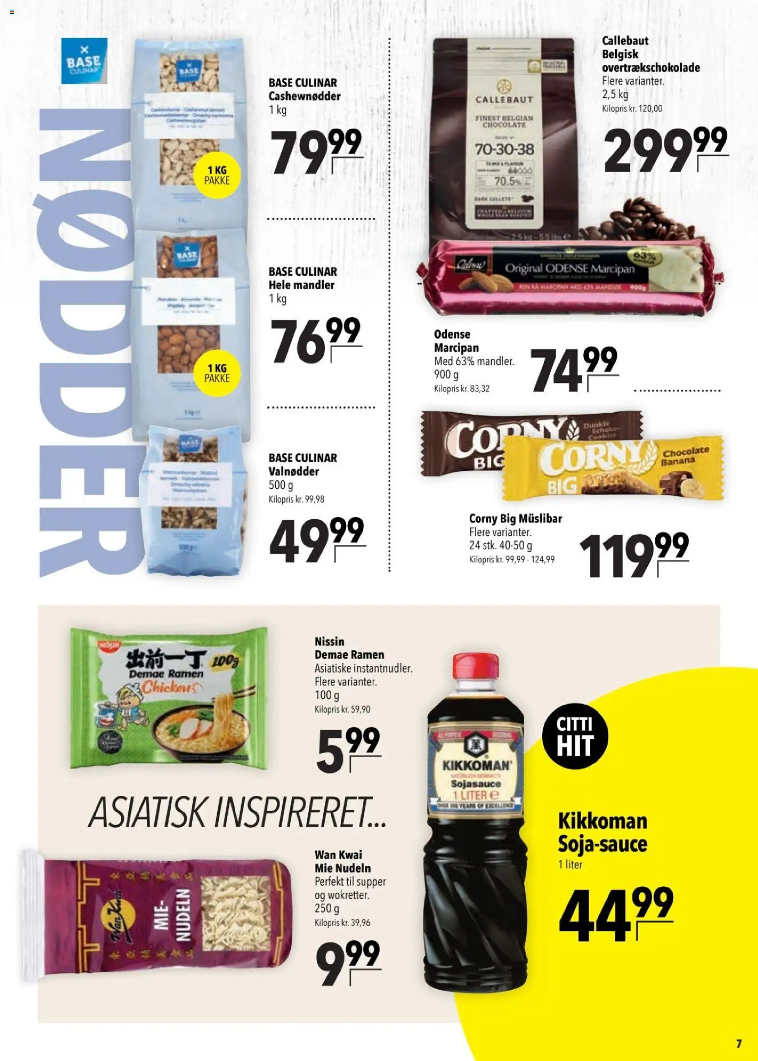 CITTI tilbudsavis – gyldig fra 13.05.2026 | Side: 7 | Produkter: Valnødder, Mandler, Cashewnødder, Marcipan