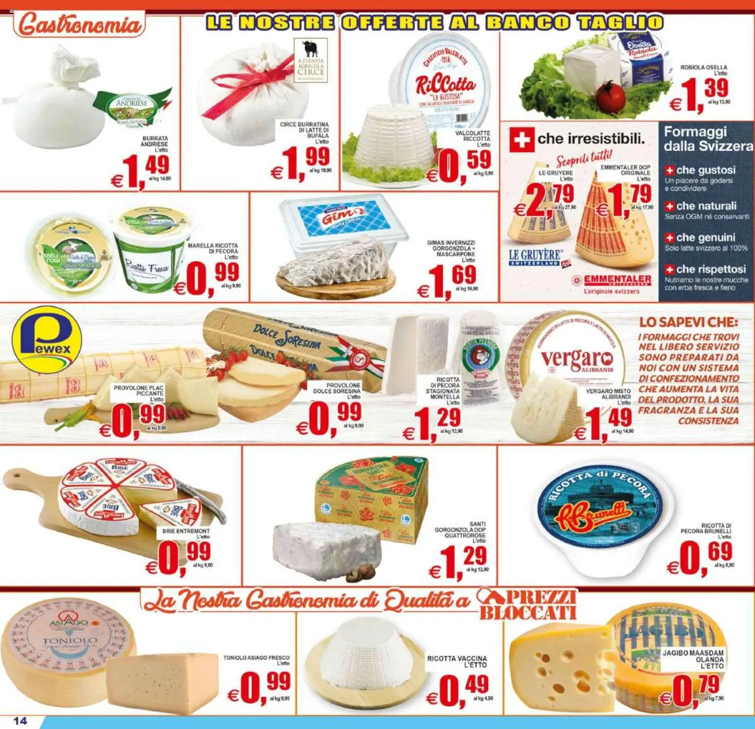 Volantino Pewex del 12/08/2026 | Pagina: 14 | Prodotti: Latte, Mascarpone, Robiola, Fragranza