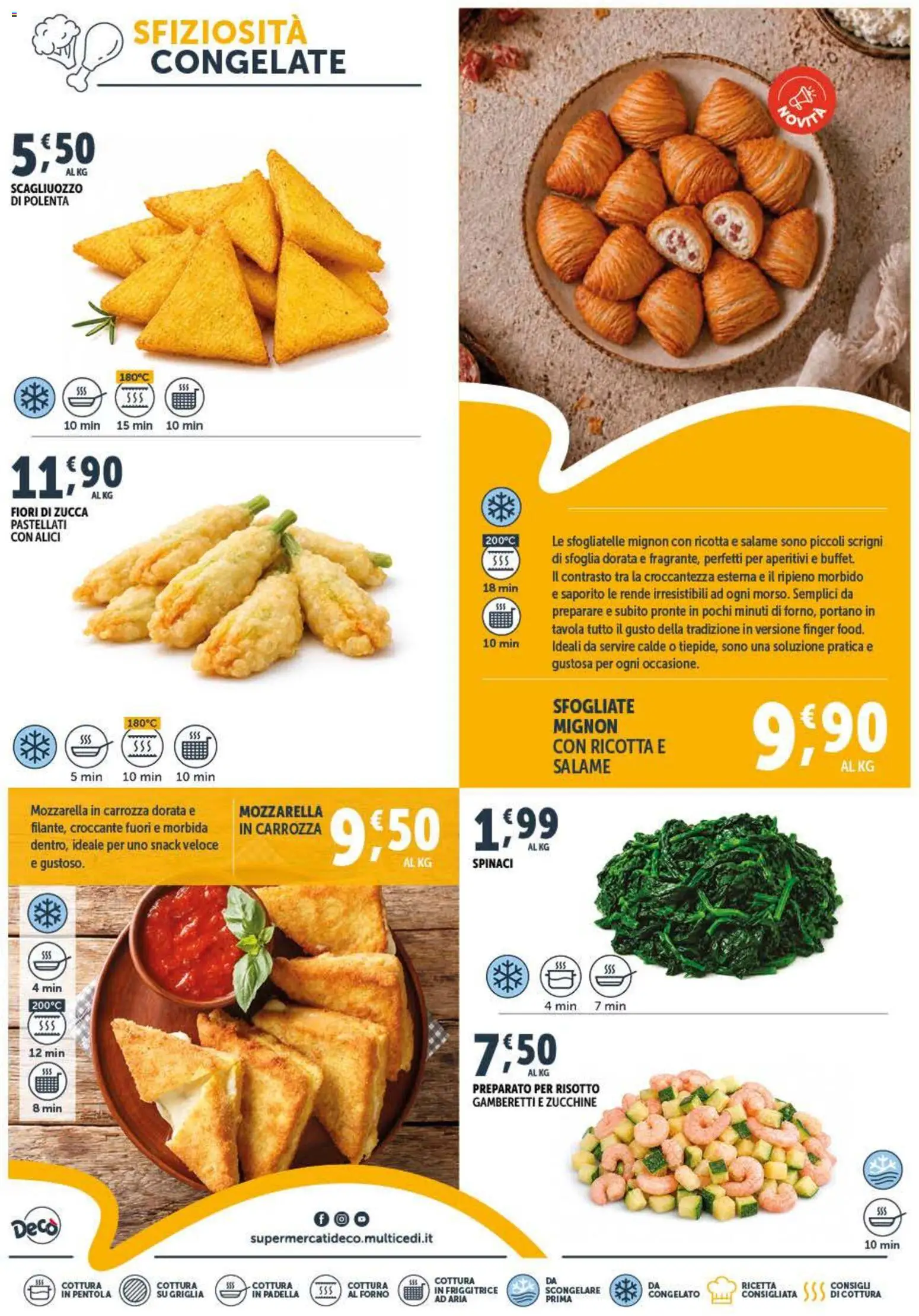 Volantino Decò del 20.05.2026 | Pagina: 4 | Prodotti: Zucchine, Padella, Friggitrice, Gamberetti