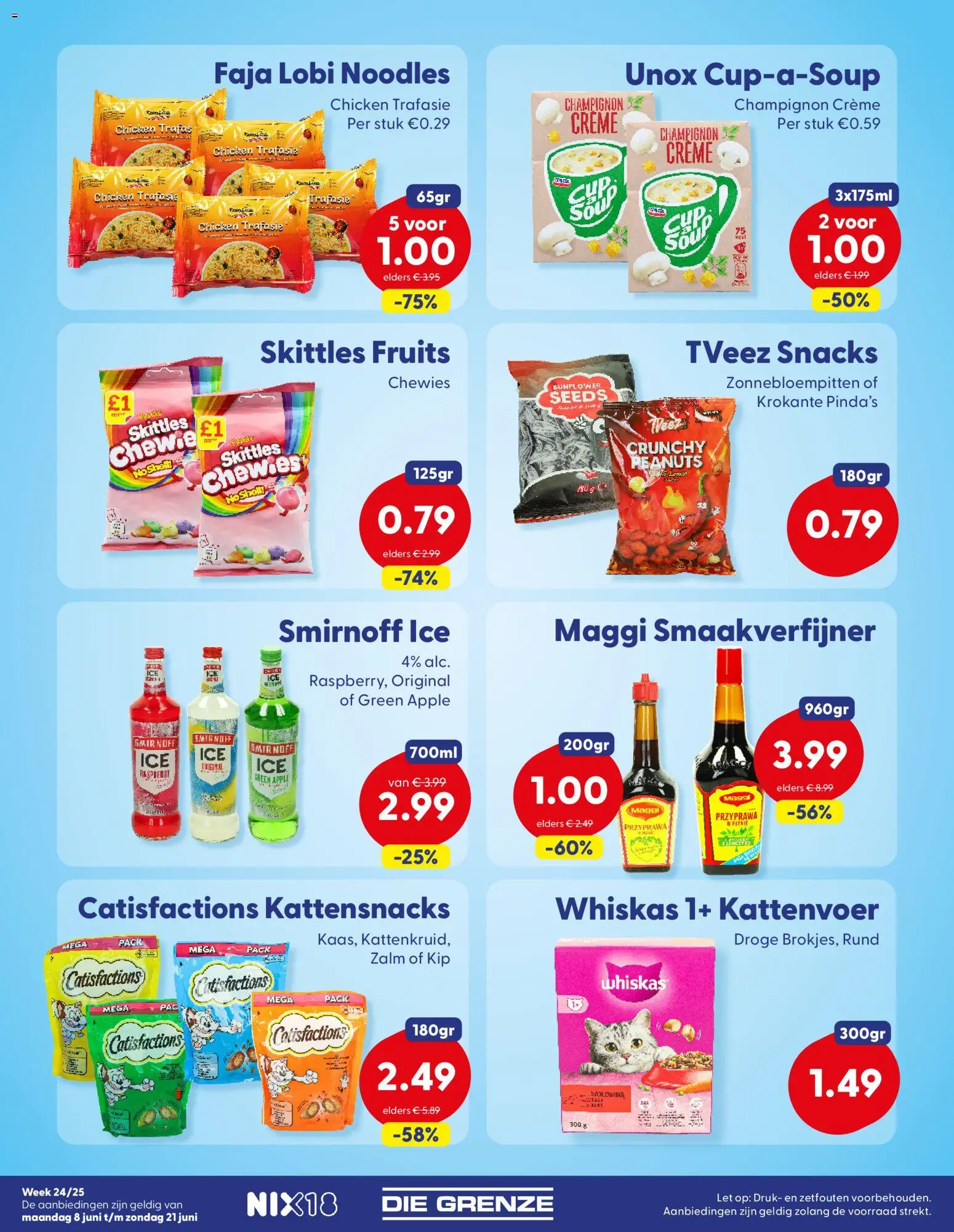 {H1} | Pagina: 3 | Producten: Zalm, Skittles, Ciabatta, Crème