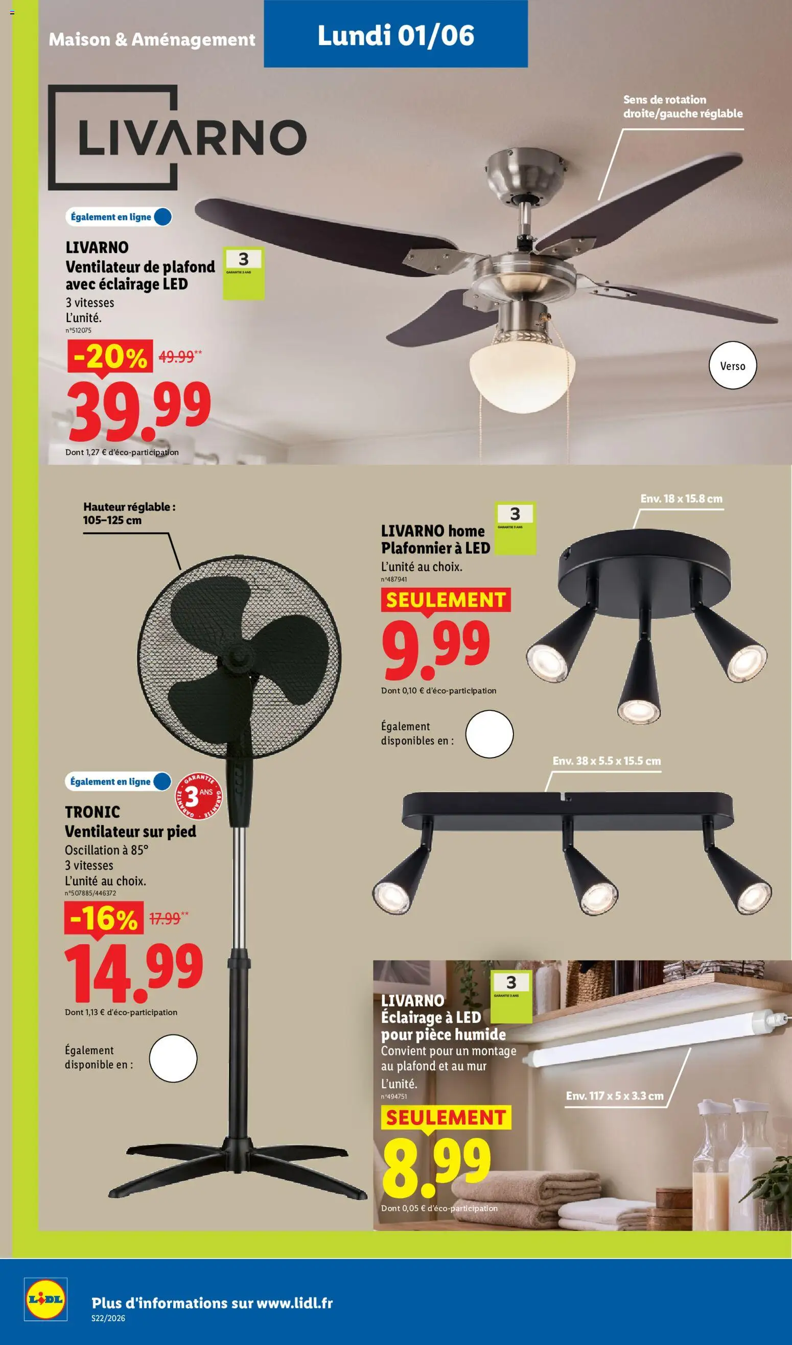 {H1} | Page: 56 | Produits: Ventilateur sur pied, Plafonnier, Ventilateur