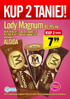 Pogląd oferty "Prim Market promocja - Lody Magnum" - ważna od 22.06.2026