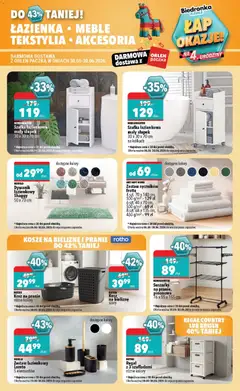 Pogląd oferty "Biedronka gazetka - Home" - ważna od 06.06.2026 | Strona: 3 | Produkty: Dywanik łazienkowy, Kosz, Tekstylia, Kosz na pranie